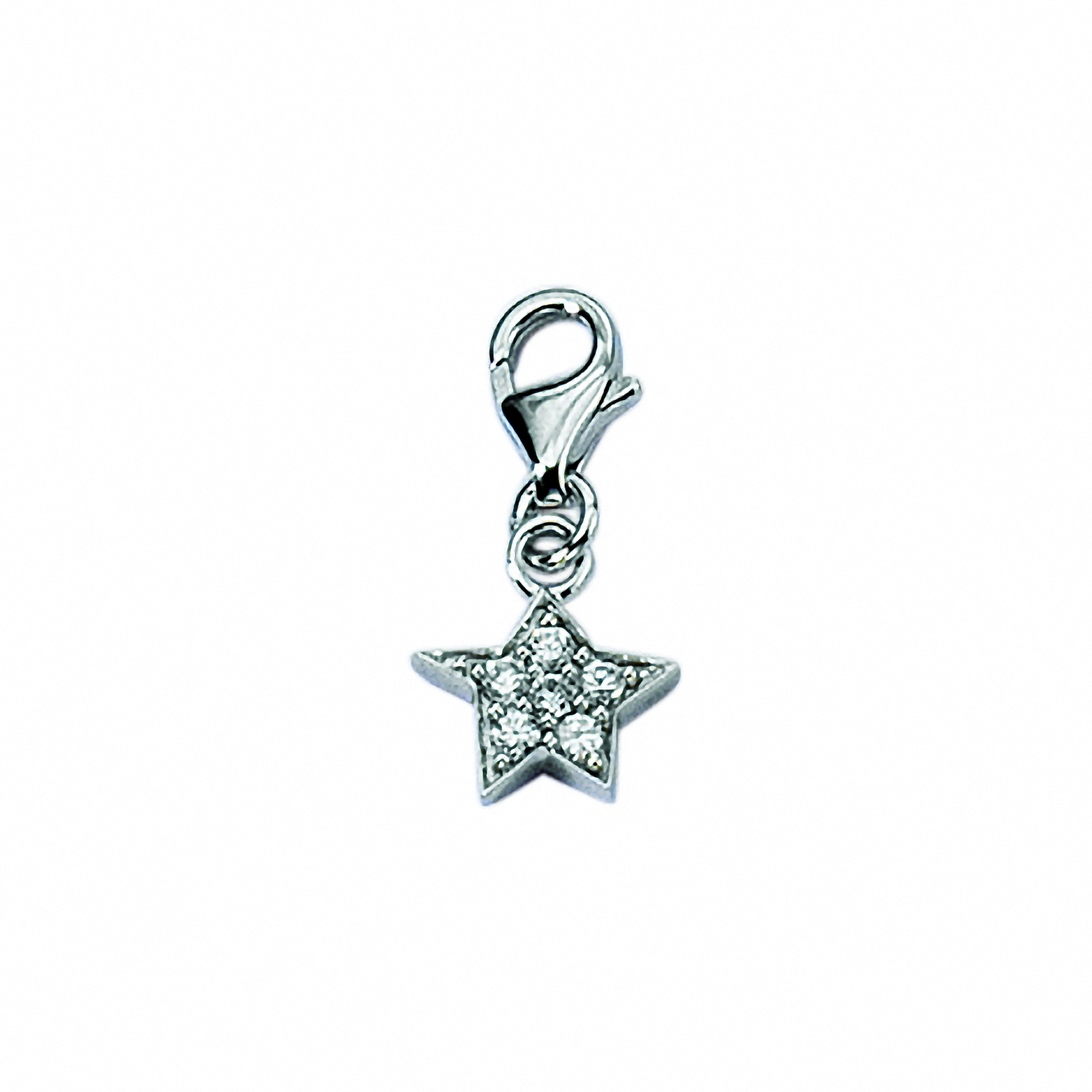 Kette ohne Anhänger »925 Silber Charms Anhänger Stern mit Zirkonia«, Schmuckset - Set...