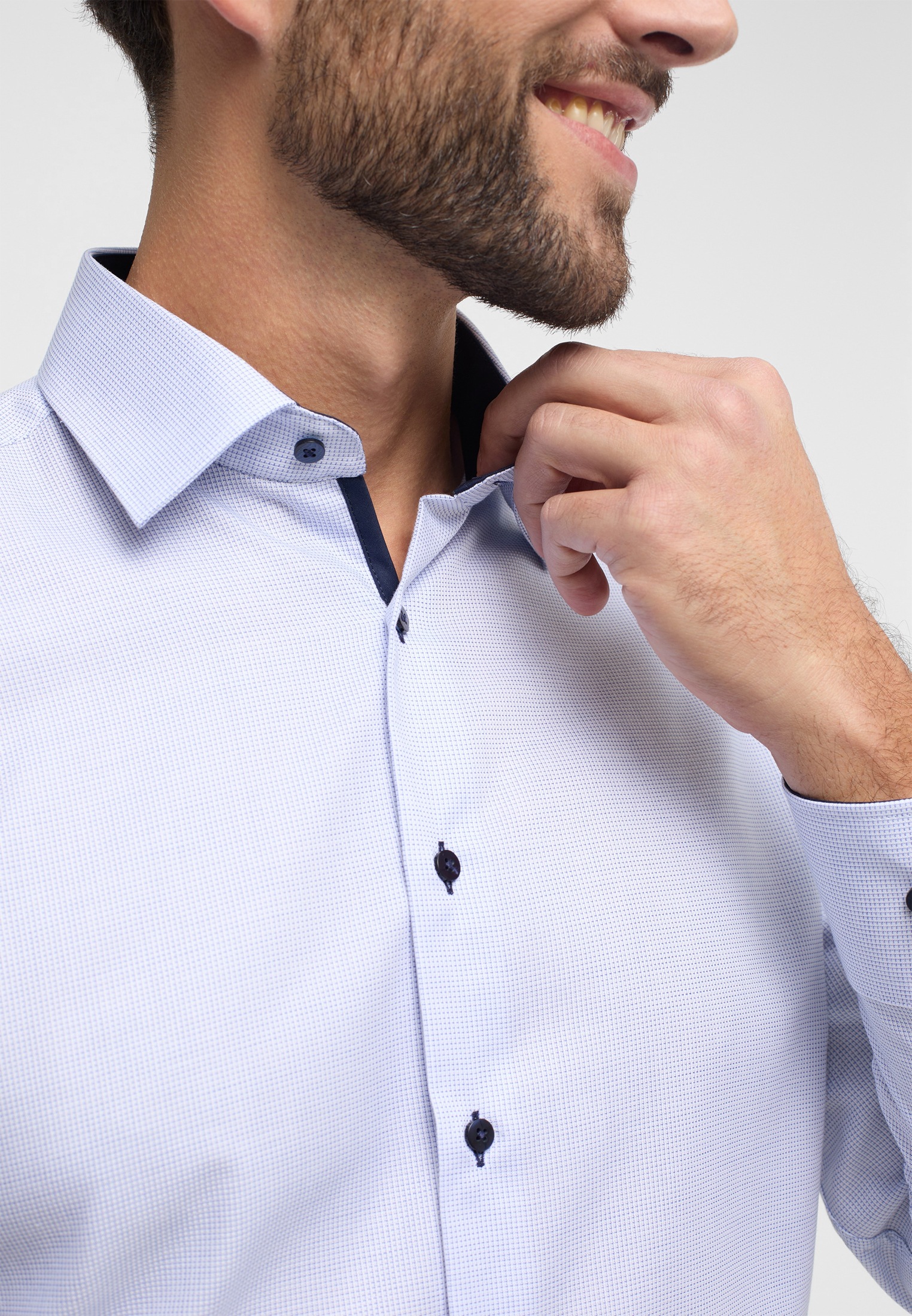 Thumbnail - Eterna Langarmhemd "MODERN FIT" NON IRON (bügelfrei)