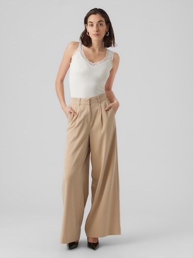 Thumbnail - Vero Moda Spitzentop "VMROSA SL TOP JRS NOOS" Viskosemischung