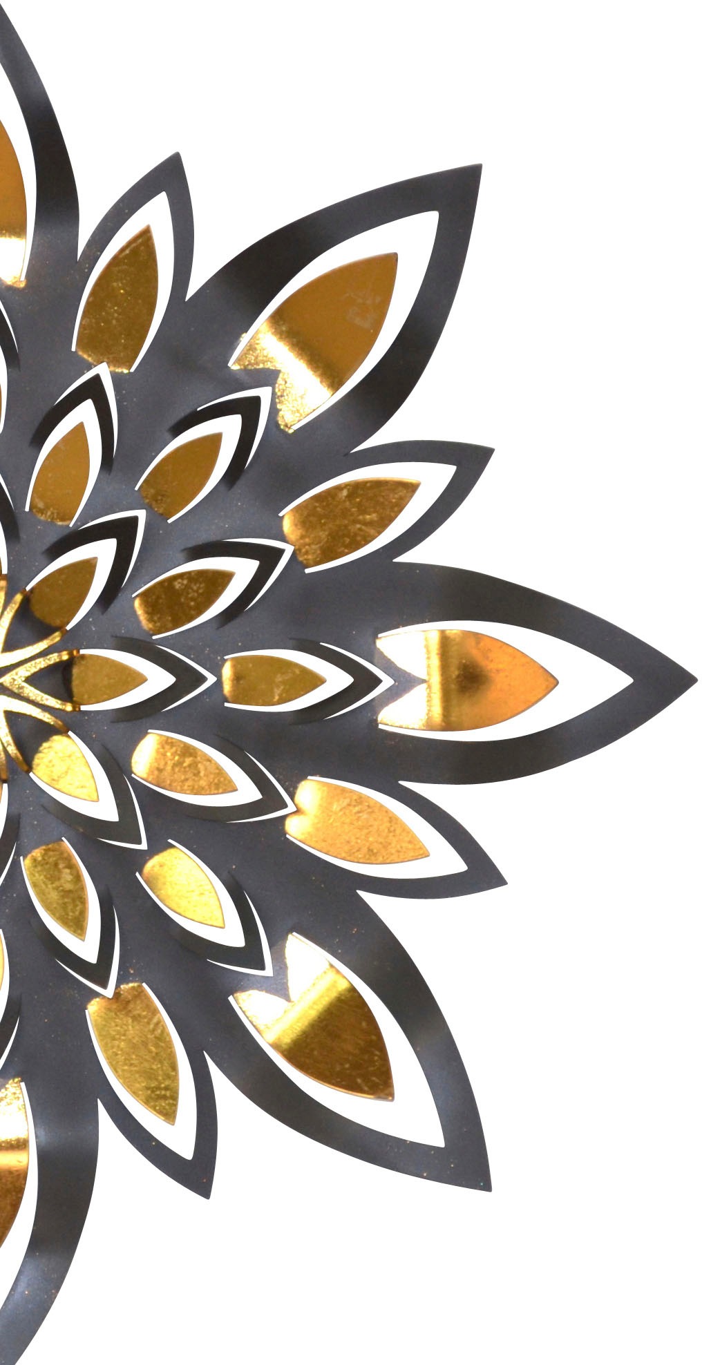 pajoma Wanddekoobjekt "Wanddekoration" große Blüte aus Metall mit glänzende günstig online kaufen