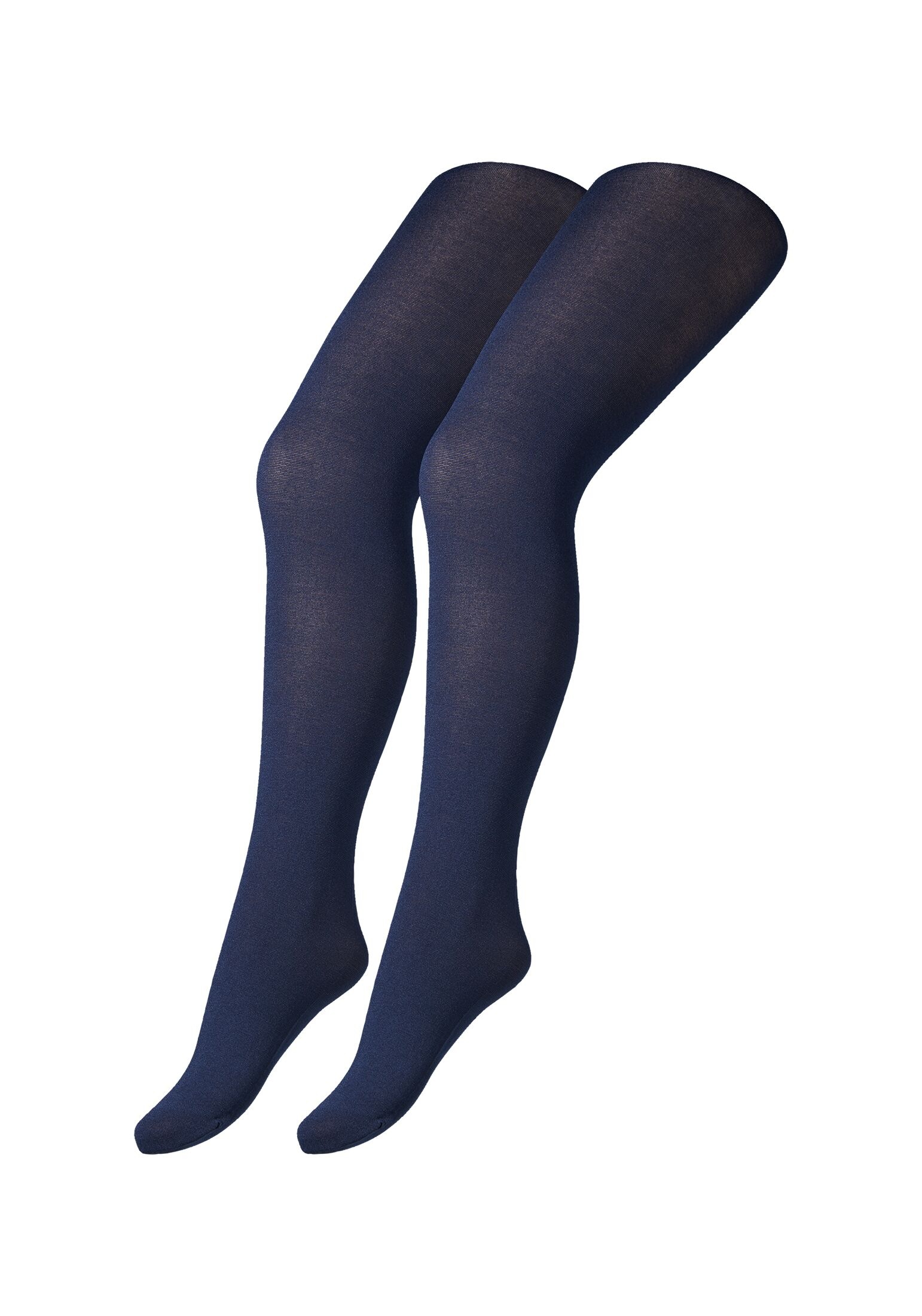 CAMANO Mädchen Strumpfhose "2er Pack", Gr. 98, blau, 55% Baumwolle, 40% Polyamid, 5% Elasthan, Strumpfhosen