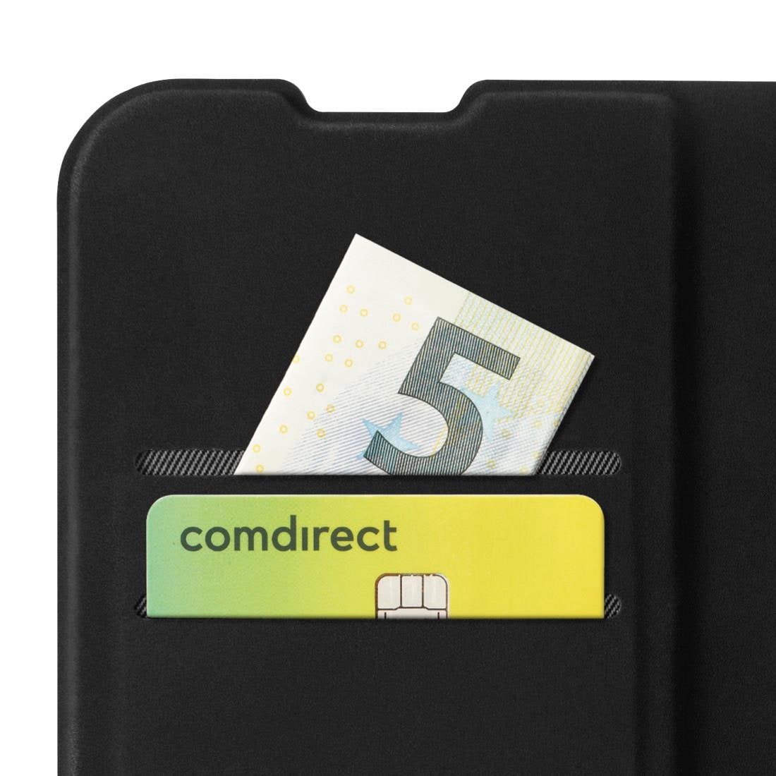 Hama Smartphone-Hülle »Handytasche Booklet für Apple iPhone 17 mit Kartenfächer, Schwarz« Standfunktion, Kartenfächer