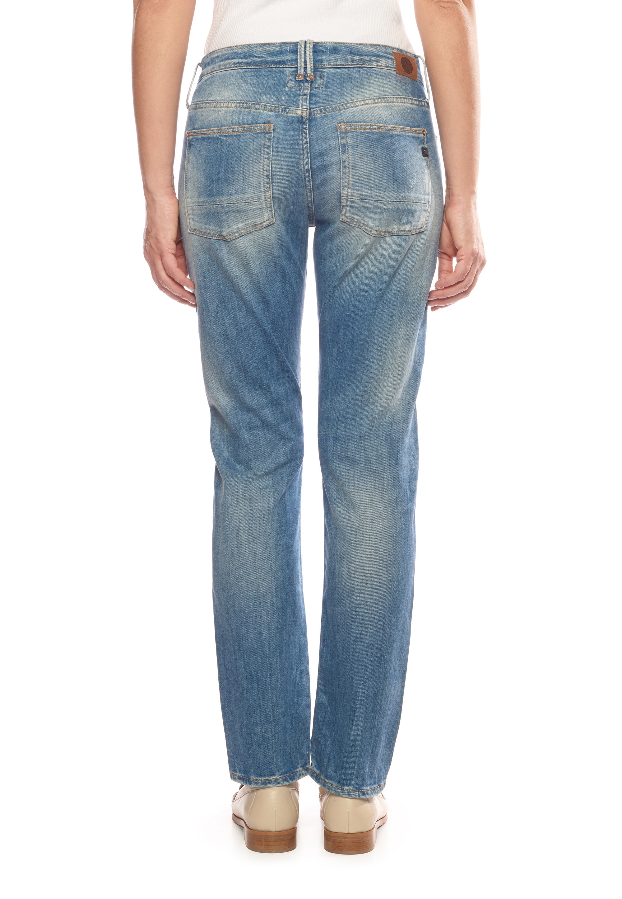 Le Temps Des Cerises Bequeme Jeans, mit trendigen Used-Details