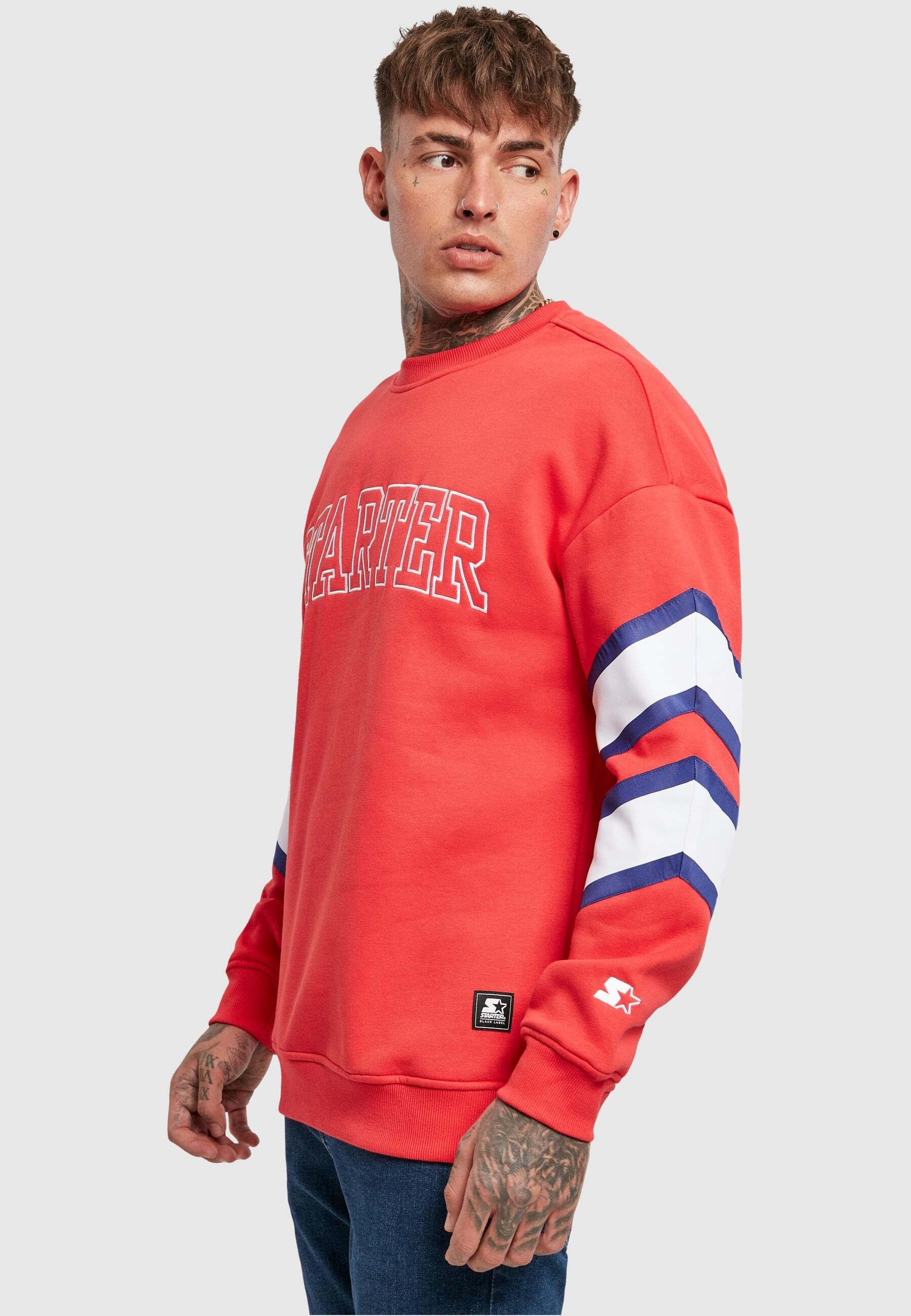 Starter Black Label Rundhalspullover »Starter Black Label Herren Starter Team Front Crew«, (1 tlg.)