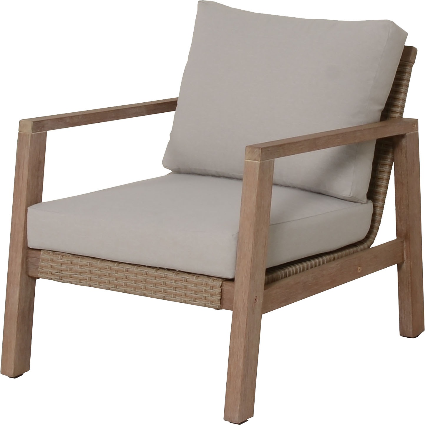 Garden Pleasure Gartenlounge-Set »»SAN««, (4 tlg.), 2 Sessel, Tisch LxB: 106x66 cm, inkl Kissen