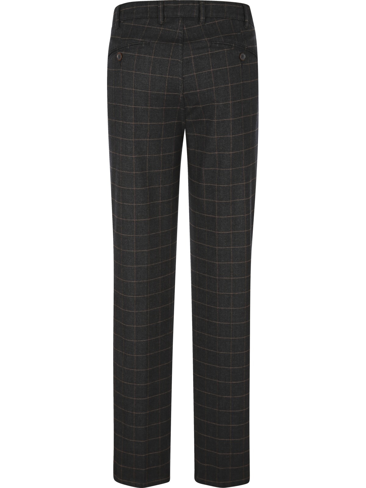 Babista Amorisso Men's Suit Trousers Dark Gray Checkered Size 48 3