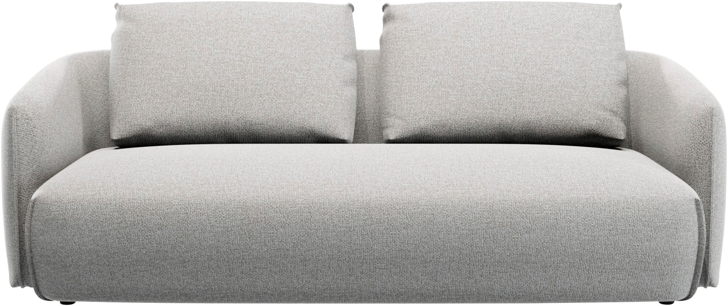 TRENDMANUFAKTUR 3-Sitzer "Shawn Designsofa, elegant geschwungen Armlehnen, günstig online kaufen