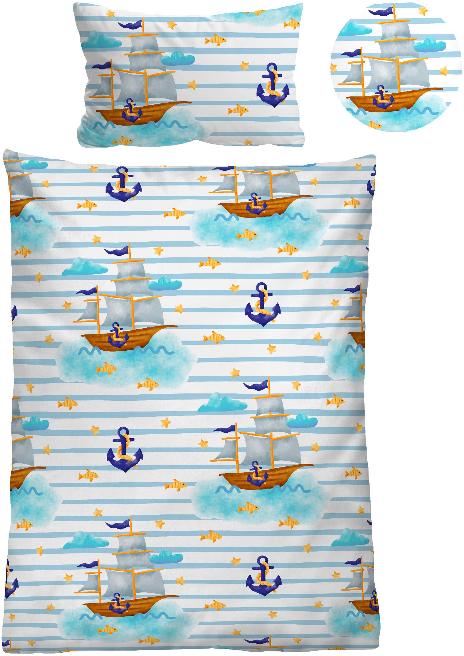 Biberna Kinderbettwäsche "Johanna" 2 Stk. hautfreundlich, kühlend, mit Reiß günstig online kaufen