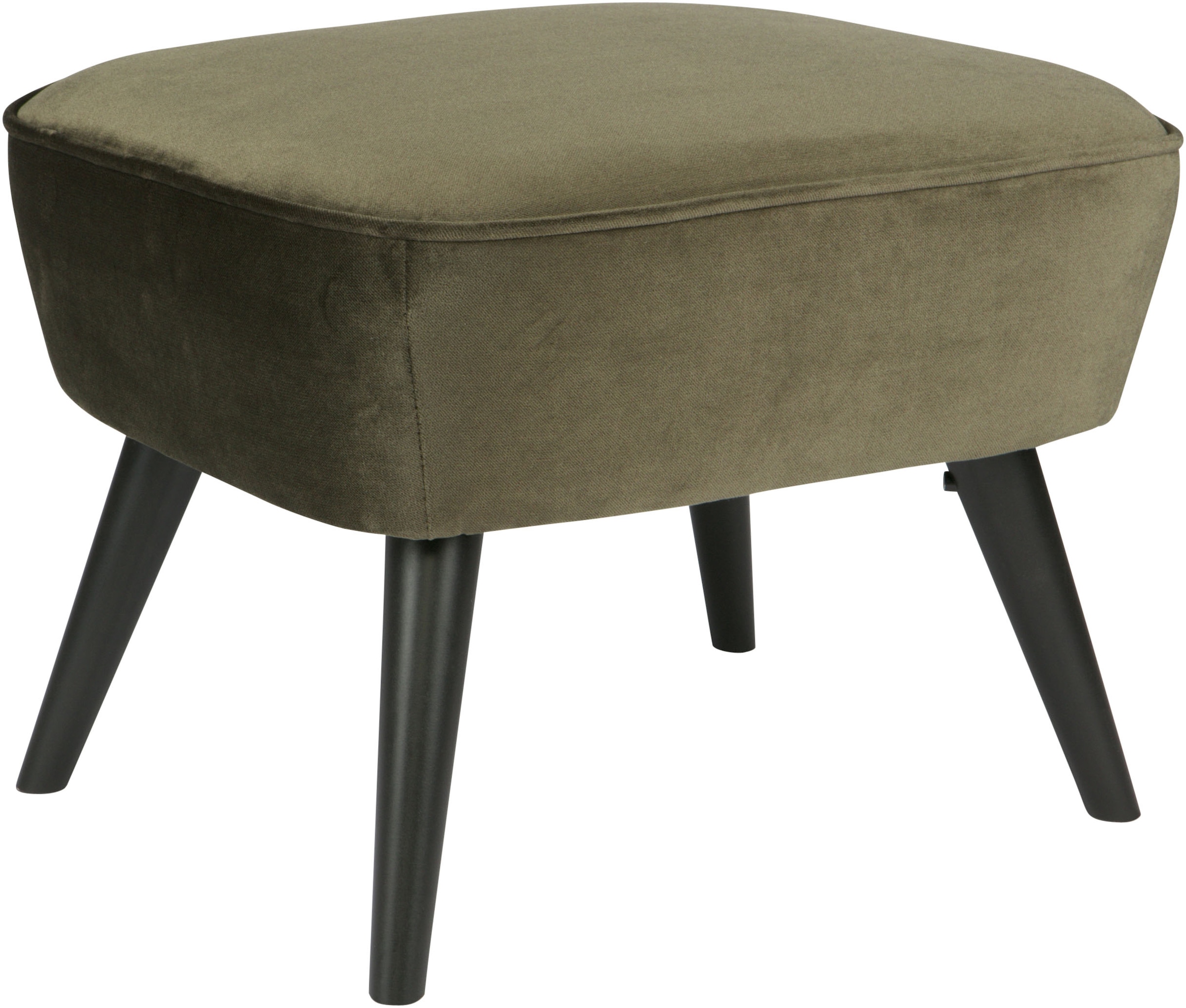 WOOOD Hocker "Sara", mit Samtstoff gepolstert, rechteckige Form, H 41 cm x günstig online kaufen