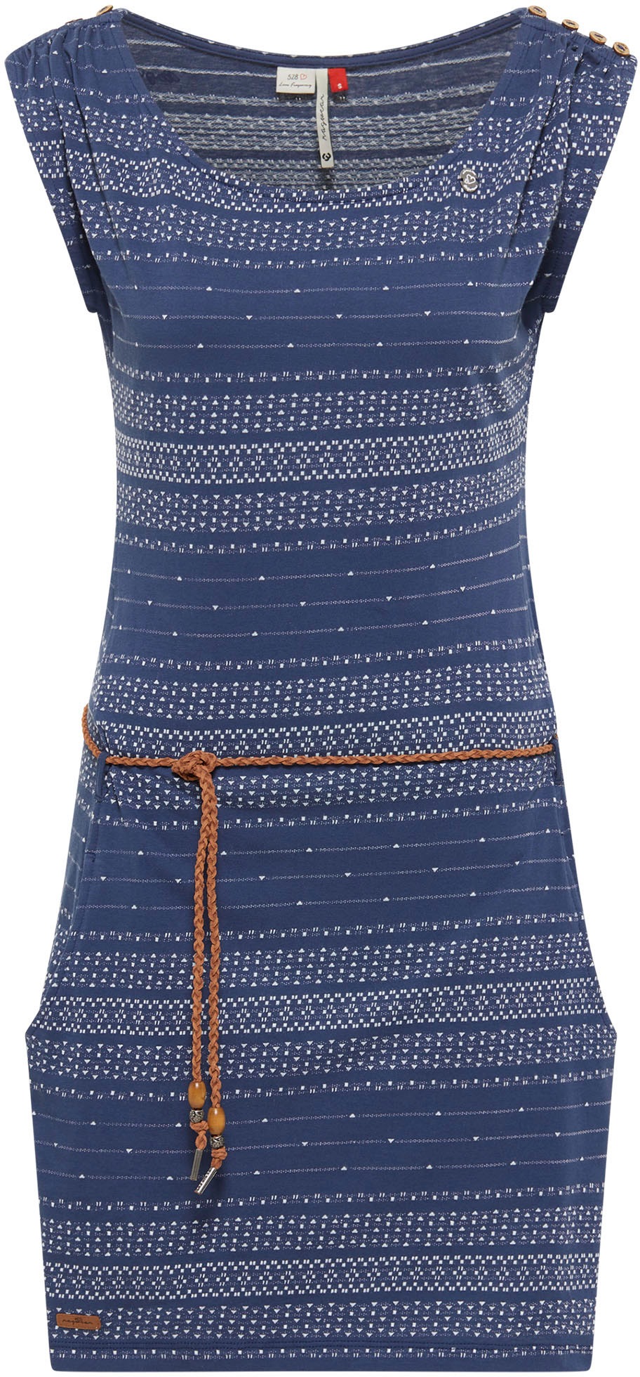 Ragwear Jerseykleid »CHEGO«, (2 tlg., mit abnehmbarem Gürtel), im Block- Streifen-Design bestellen | BAUR