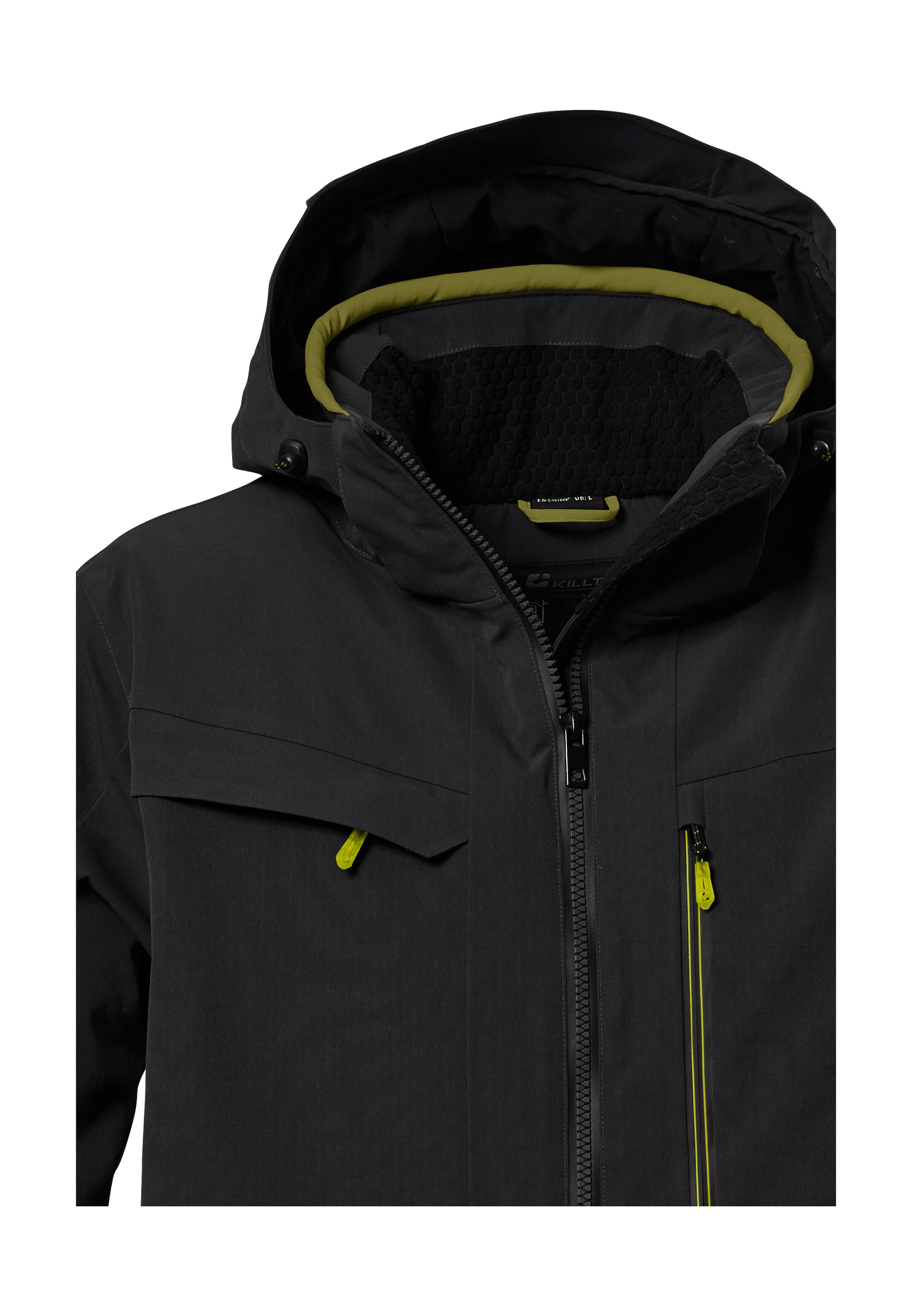 Killtec Skijacke »KSW 43 MN SKI JCKT«, Wasserdichte, atmungsaktive Herrenjacke mit abnehmbarer Kapuze