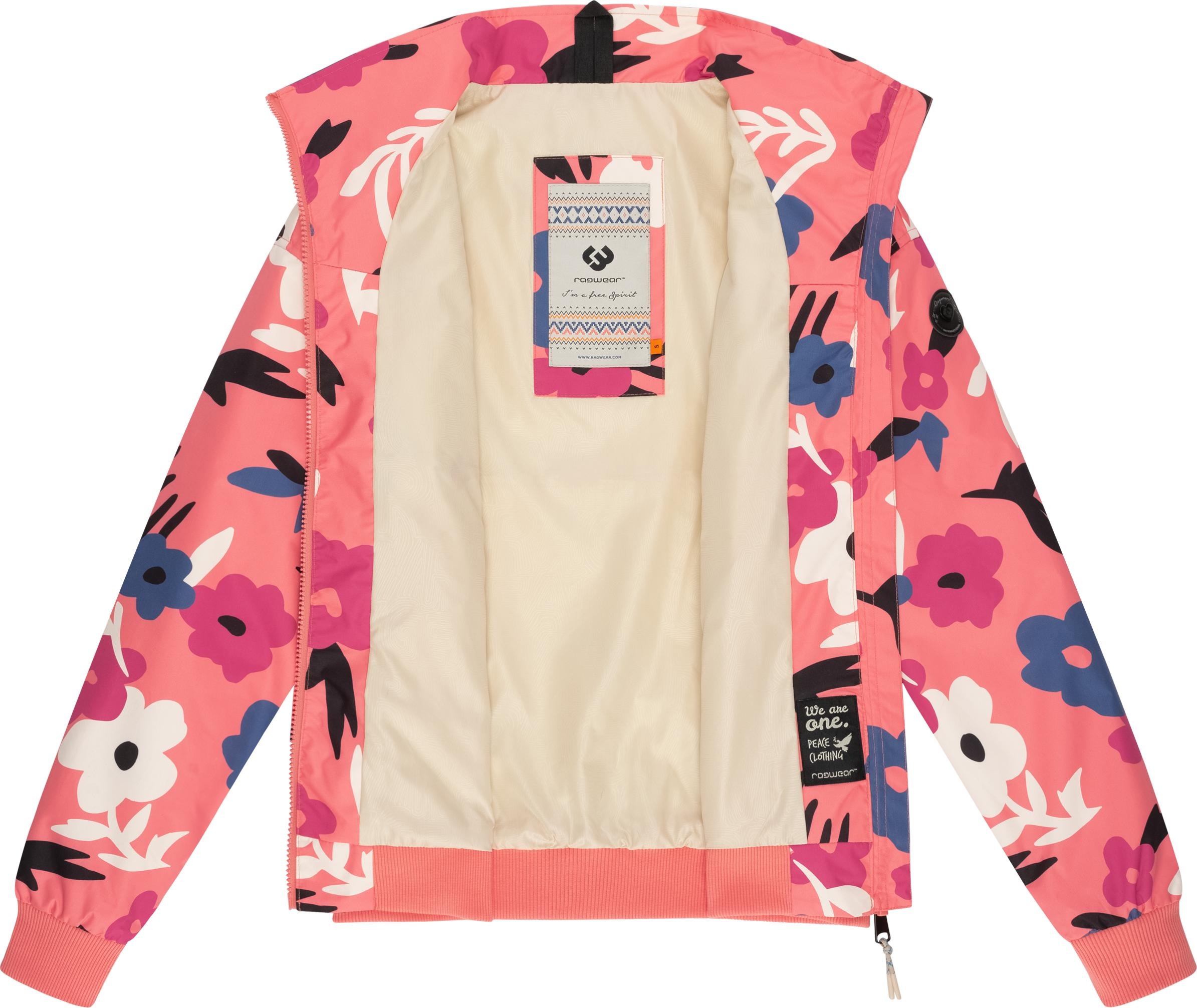 Ragwear Outdoorjacke »Goona Print«, ohne Kapuze, Wasserdichte Übergangsjacke mit modischem Allover-Print