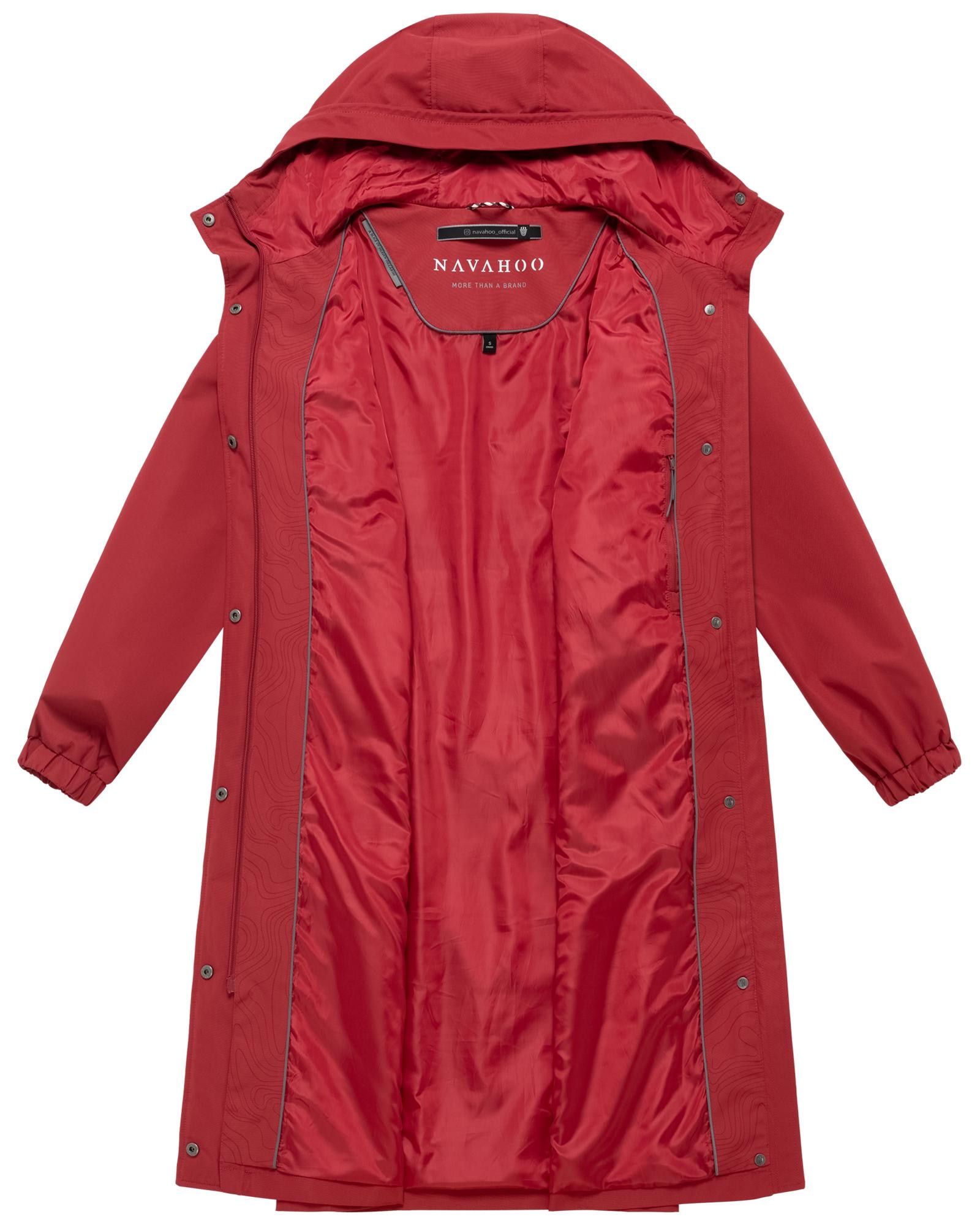 Navahoo Langmantel »Kirschwind 14« Leichter Übergangsmantel mit Brusttaschen