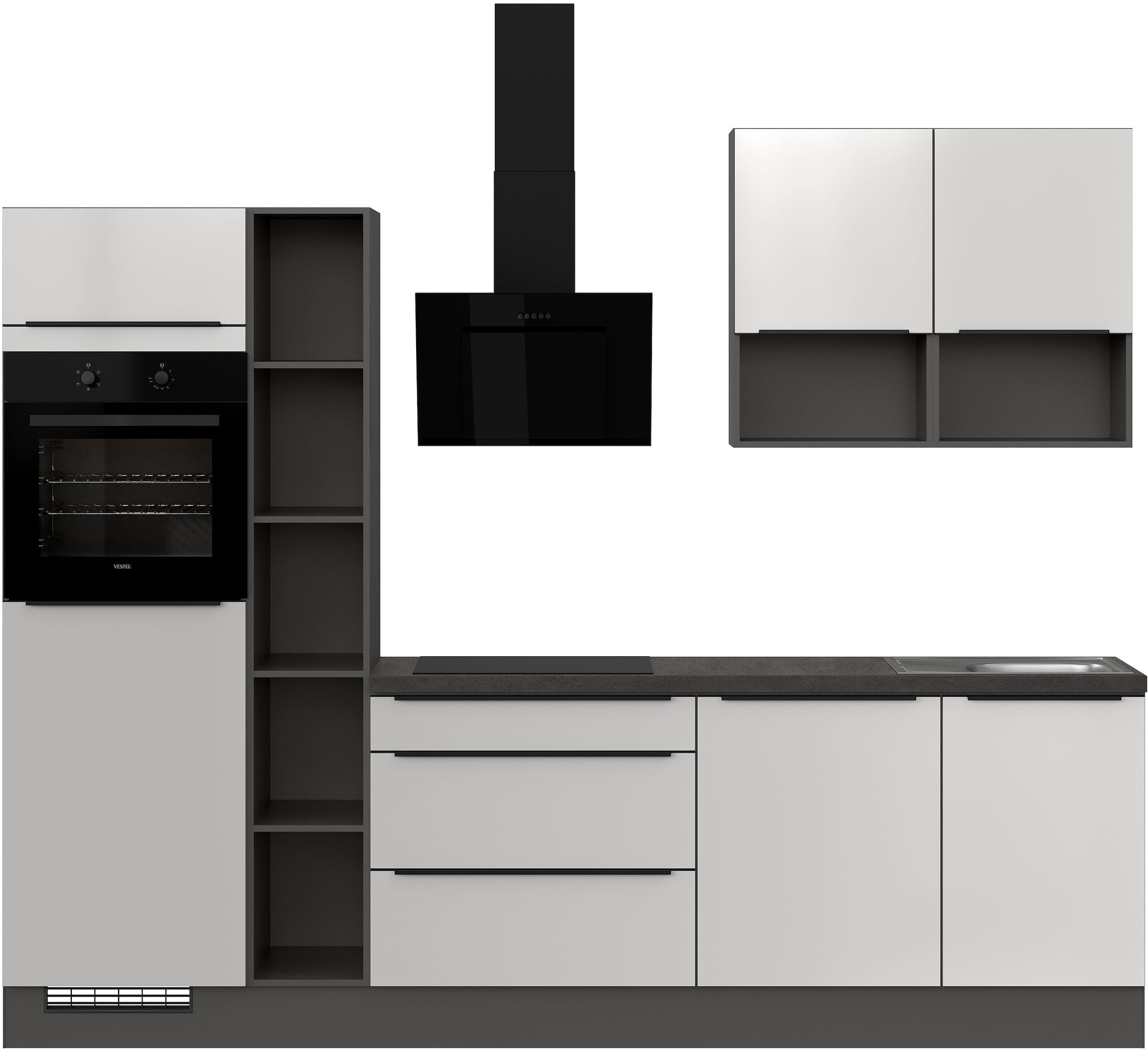 IMPULS KÜCHEN Küche ""Madrid", Ausrichtung wählbar, Schubkästen mit Soft-Cl günstig online kaufen