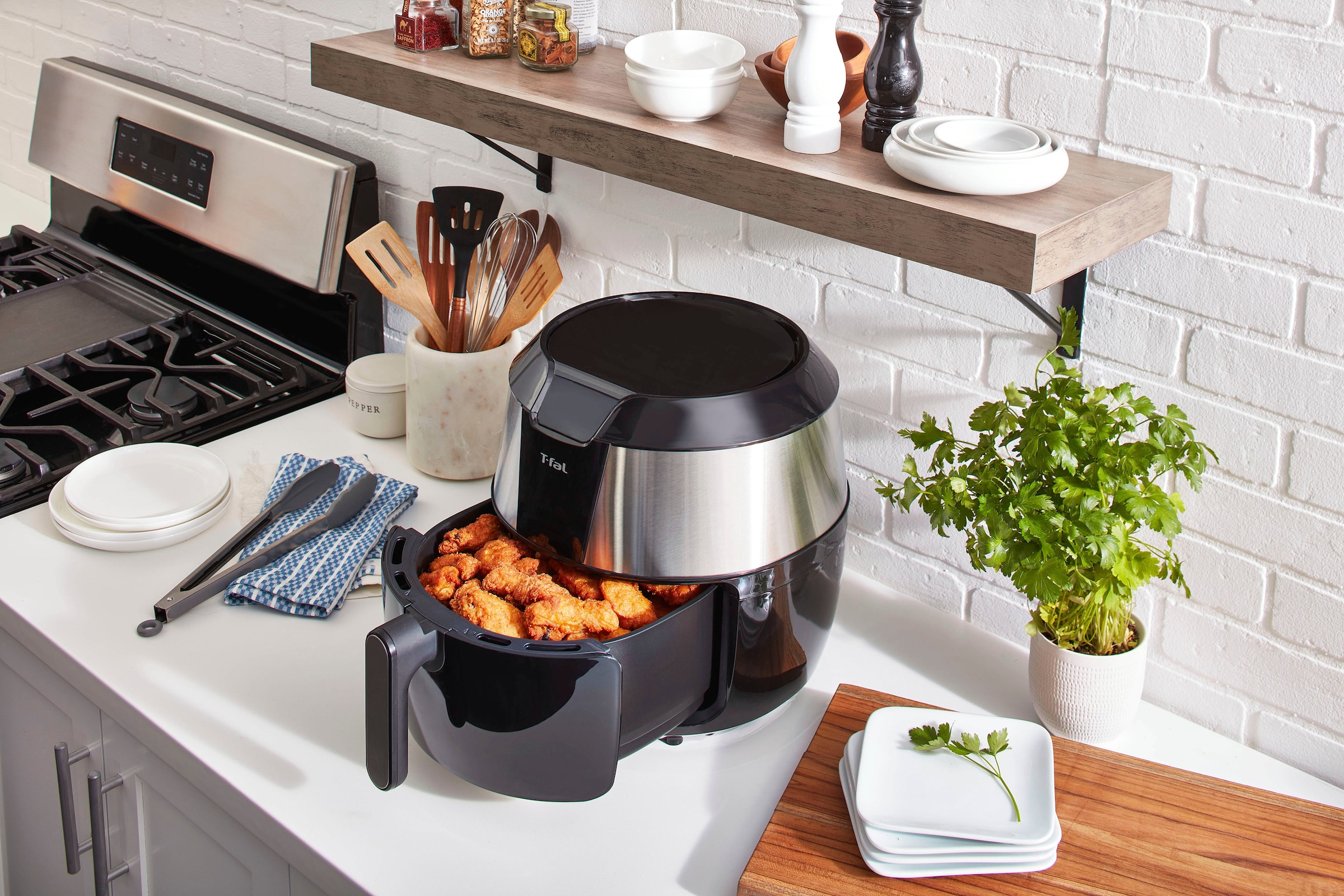 Tefal Heißluftfritteuse »EY701D Easy Fry XXL«, 1850 W, Fassungsvermögen 1,6 kg, Timer, 8 automatische Menüs