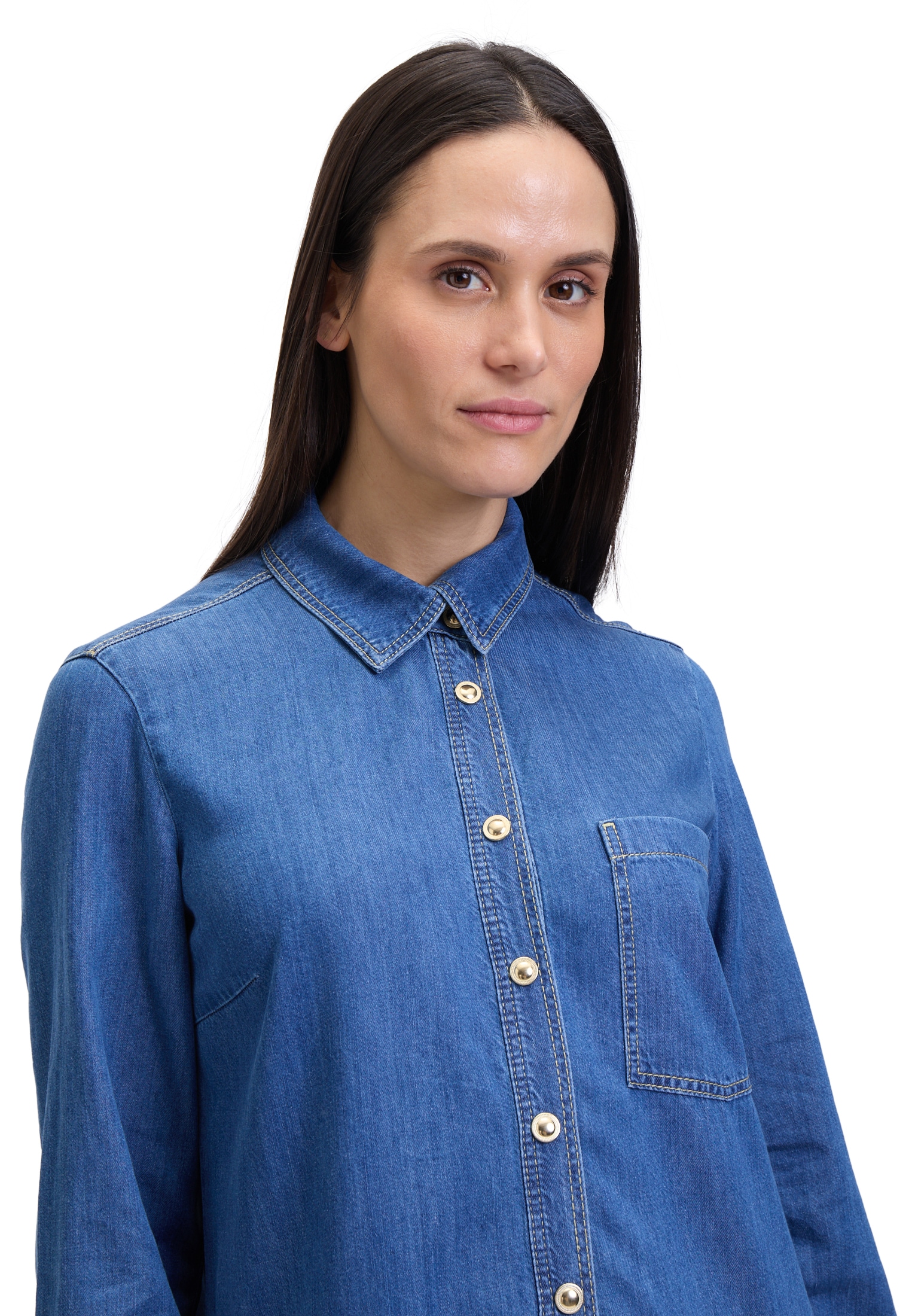 Betty Barclay Hemdblusenkleid »Betty Barclay Damen Hemdblusenkleid mit Knopfleiste«, Form