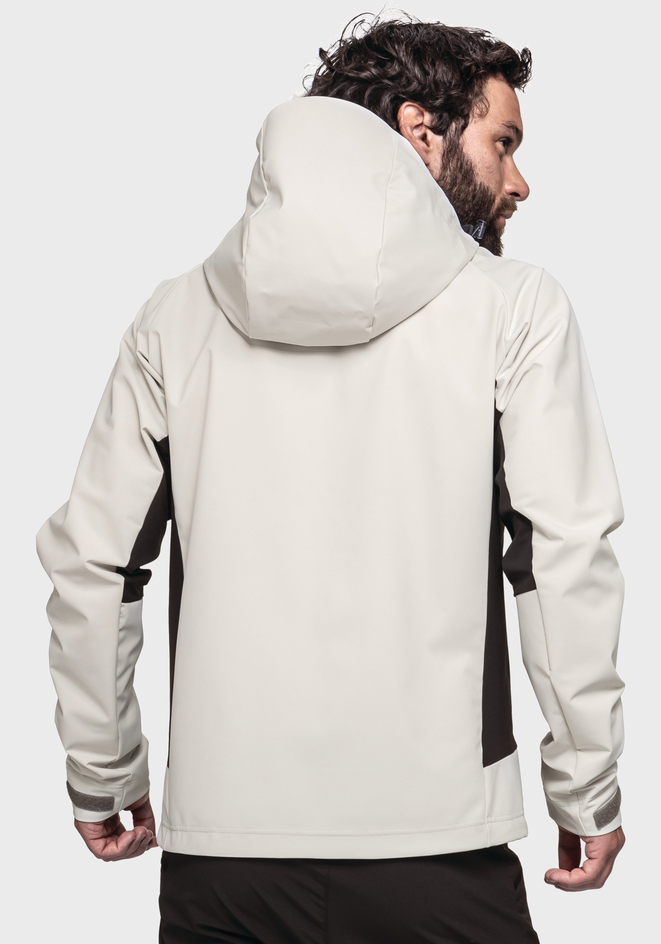 Schöffel Outdoorjacke »Mountain Softshell Jk Style Blaueis MNS«, mit Kapuze