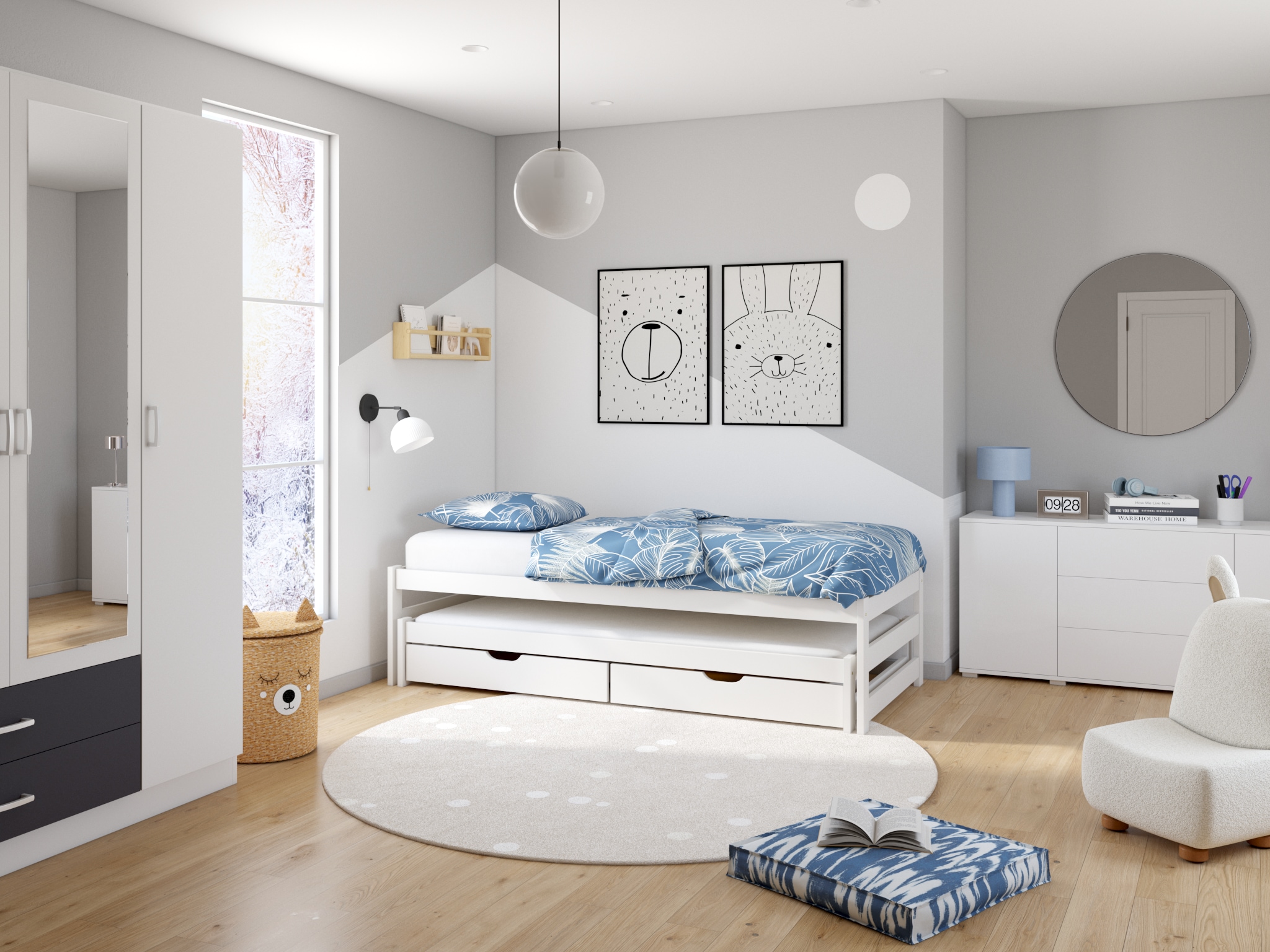 H.O.C.K. Bodenkissen »Amarador« in Batik-Optik