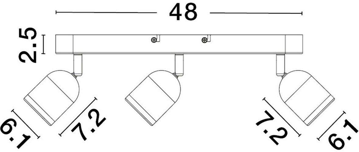 Nova Luce Deckenleuchte »ORSON« GU10 1 Stk.
