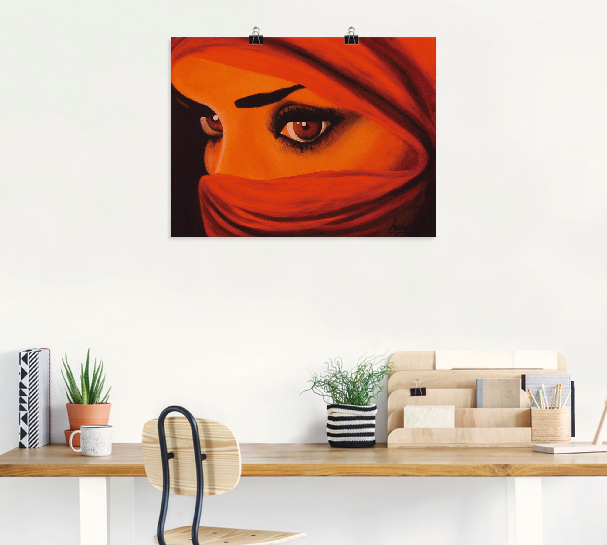 Artland Wandbild »Tuareg-Die von Gott Verlassene« Frau 1 Stk. tlg. als Leinwandbild, Poster in verschied. Größen