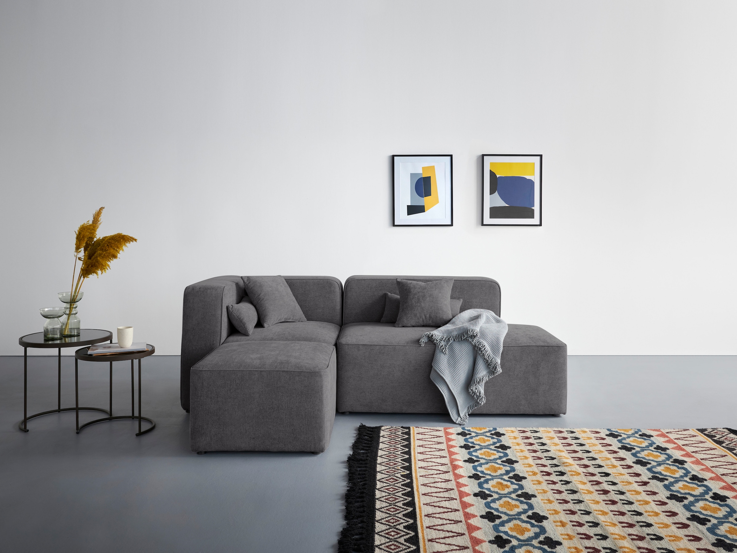 Home affaire Ecksofa "Sundstrup L-Form" Modulserie, individuelle Zusammenst günstig online kaufen