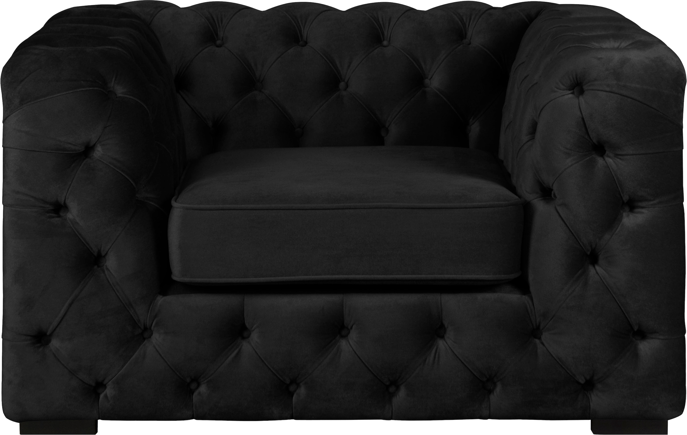 Chesterfield-Sessel »Kalina Sessel«, mit klassischer Chesterfield-Knopfheftung, sehr...