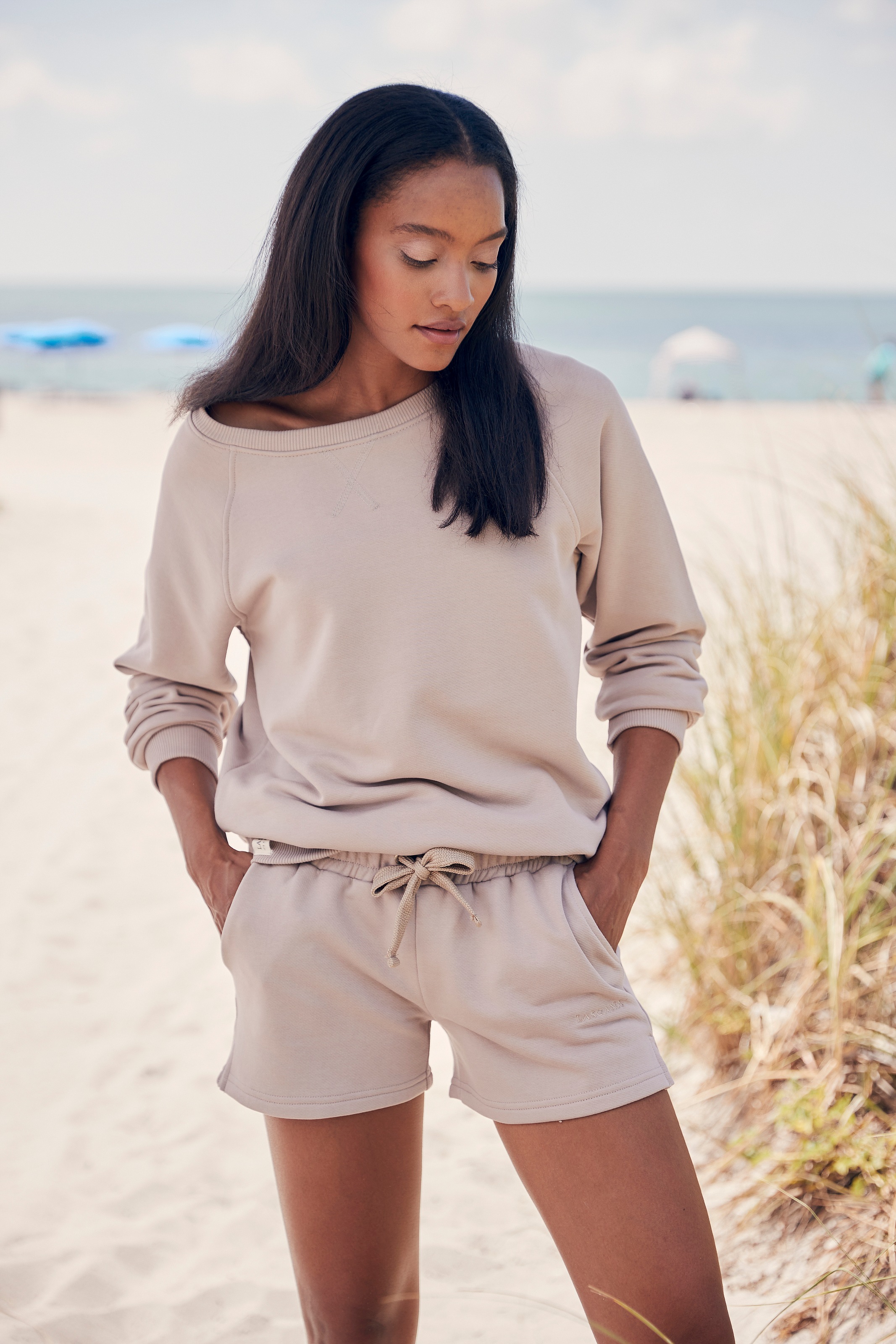 Thumbnail - LASCANA Sweatshirt, aus organischer Baumwolle, Loungewear