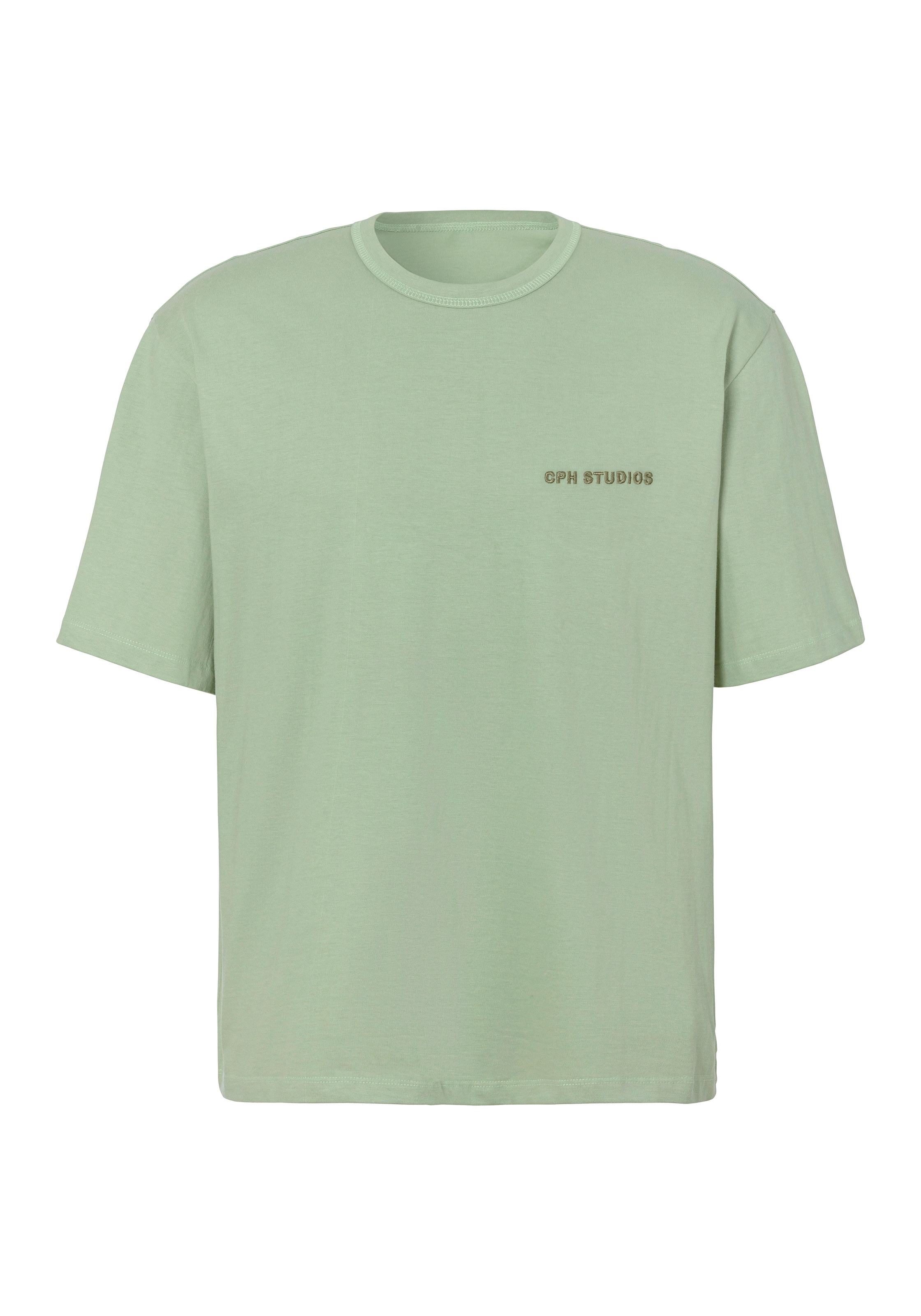 Copenhagen Studios T-Shirt »mit hochwertiger Logostickerei«, Loose-fit, Oversize-Shirt aus heavy Bio-Baumwoll-Qualität