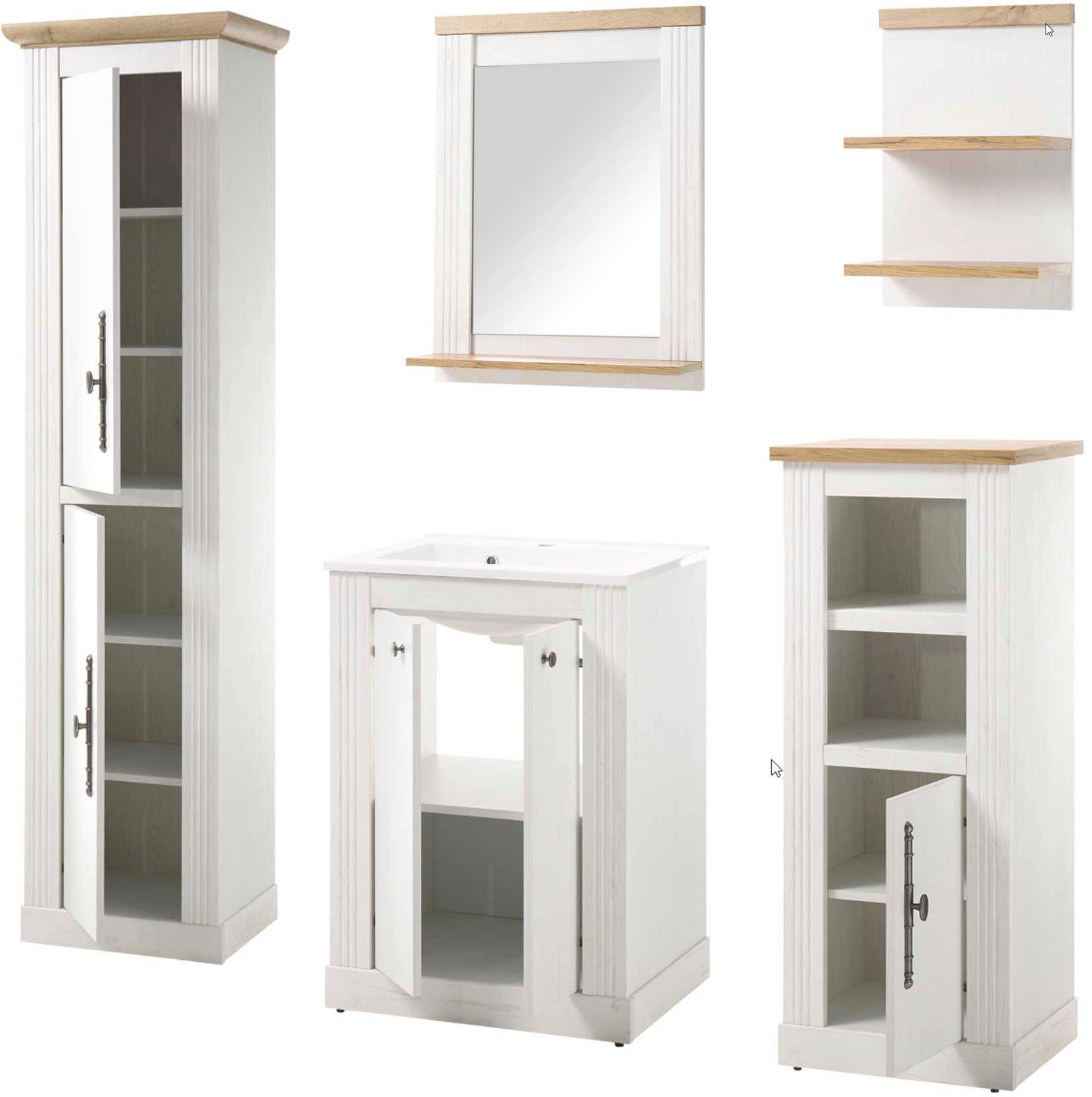 Thumbnail - OTTO home Badmöbel-Set "WESTMINSTER, Bad im Landhausstil, 5-teiliges Badezimmer" 5 Stk. tlg.