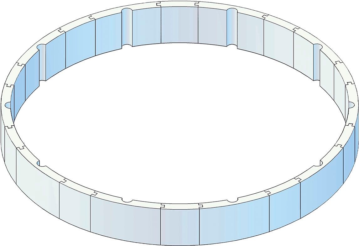 KWAD Poolwandisolierung "Pool Protector T60" 24 Stk. tlg. für Rundbecken ØxH: 550x132cm