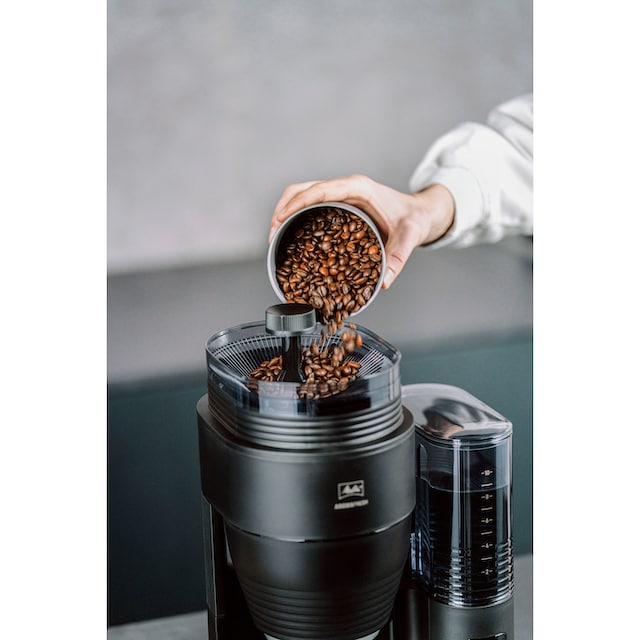 Melitta Kaffeemaschine mit Mahlwerk »AromaFresh X 1030-06«, 1,25 l  Kaffeekanne, Papierfilter, 1x4, 11 Mahlgradeinstellungen, Kaffeebohnen/-pulver, Timer,Warmhalteplatte | BAUR