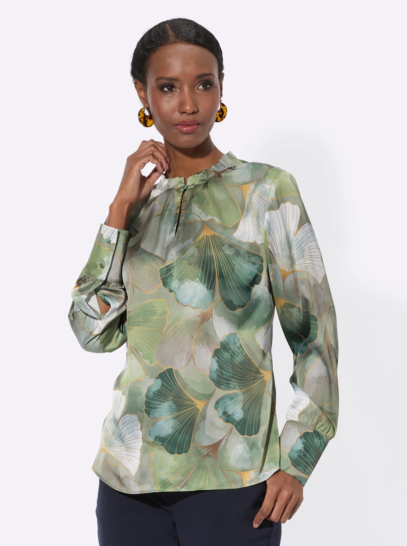 creation L Satinbluse