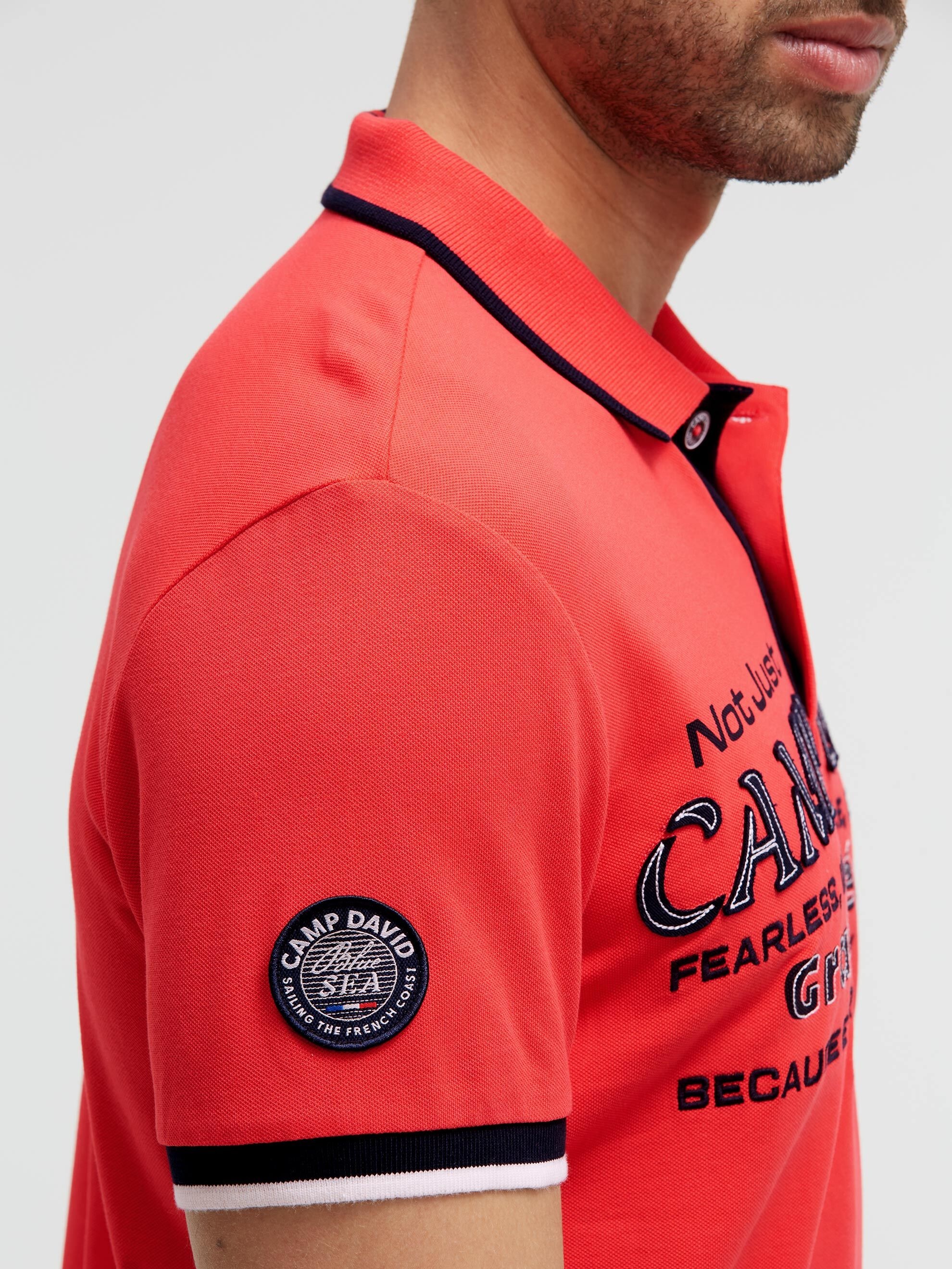CAMP DAVID Poloshirt mit Baumwolle