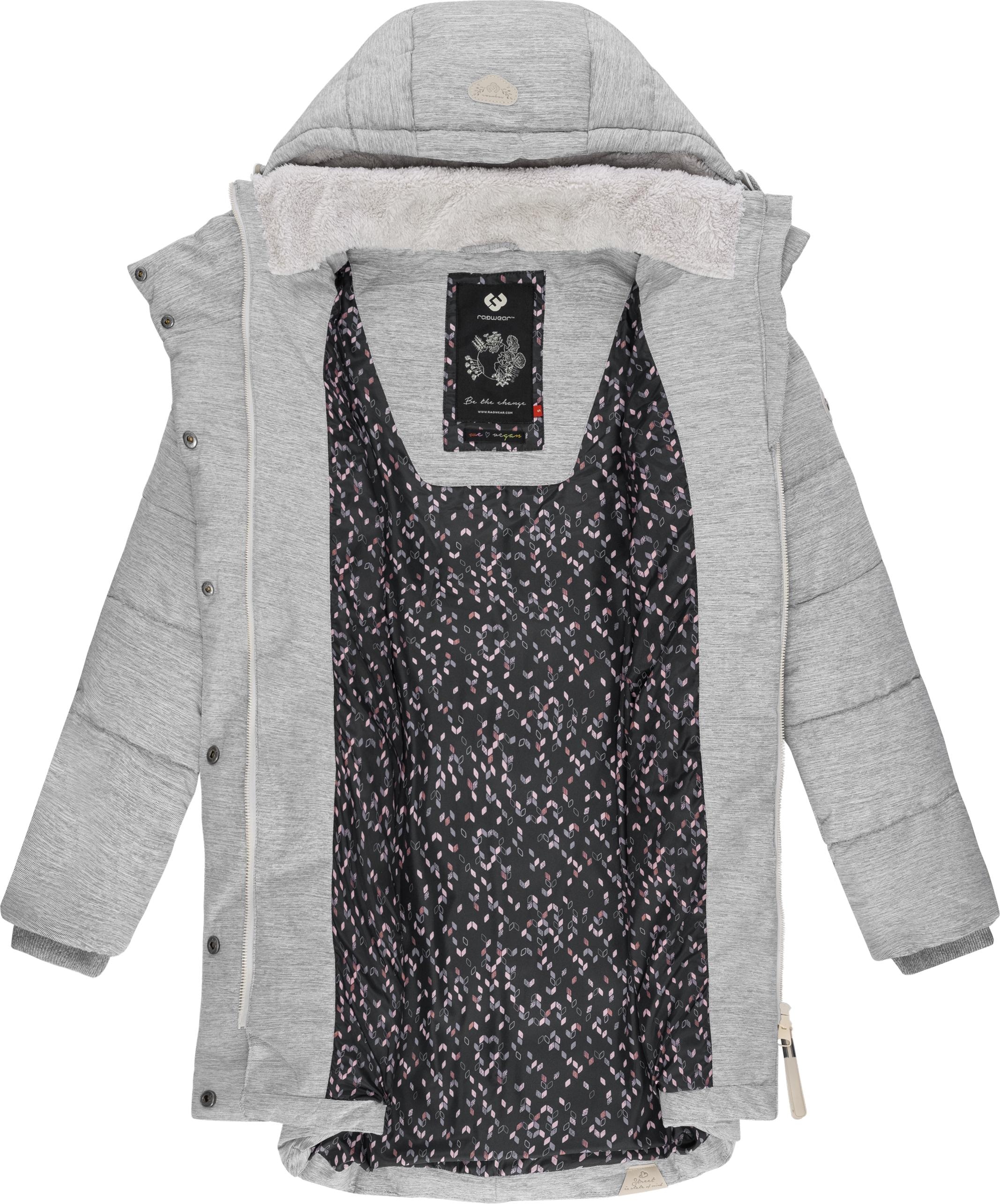 Ragwear Wintermantel »Pavla«, stylischer Winterparka mit Teddyfutter und Kapuze