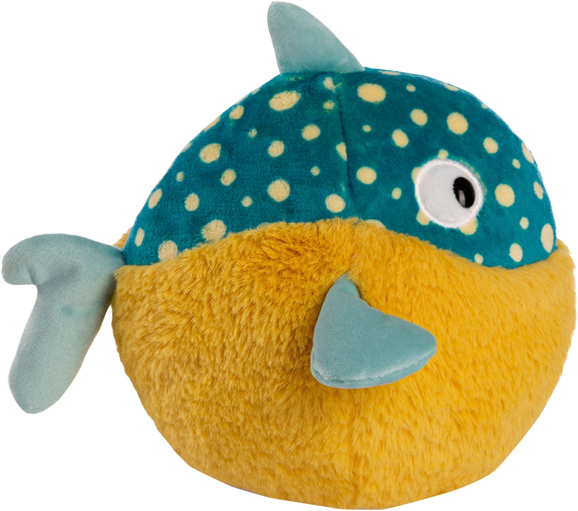 Nici Kuscheltier »Summer, Kugelfisch Volker, 20 cm«, liegend, enthält recyceltes Material (Global Recycled Standard)