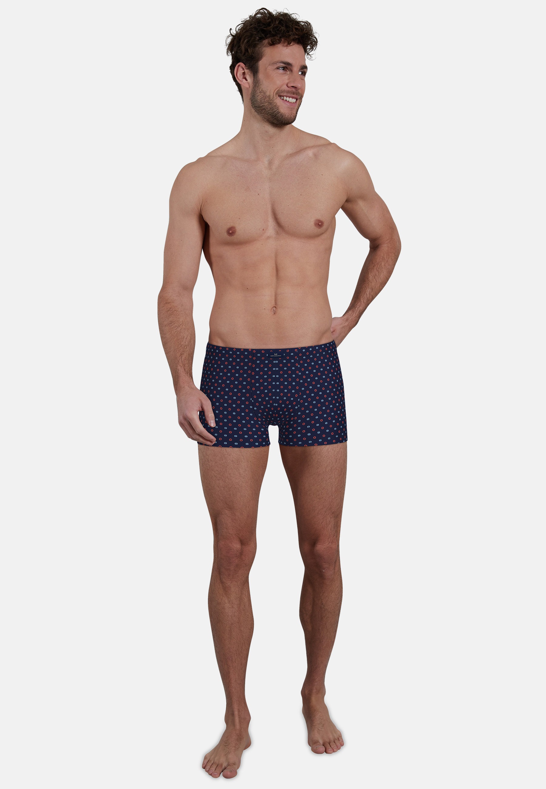 Thumbnail - GÖTZBURG Retro Pants "Glasgow" 2er Pack, gemustert, basic, kurz, eng, atmungsaktiv, Baumwollmix