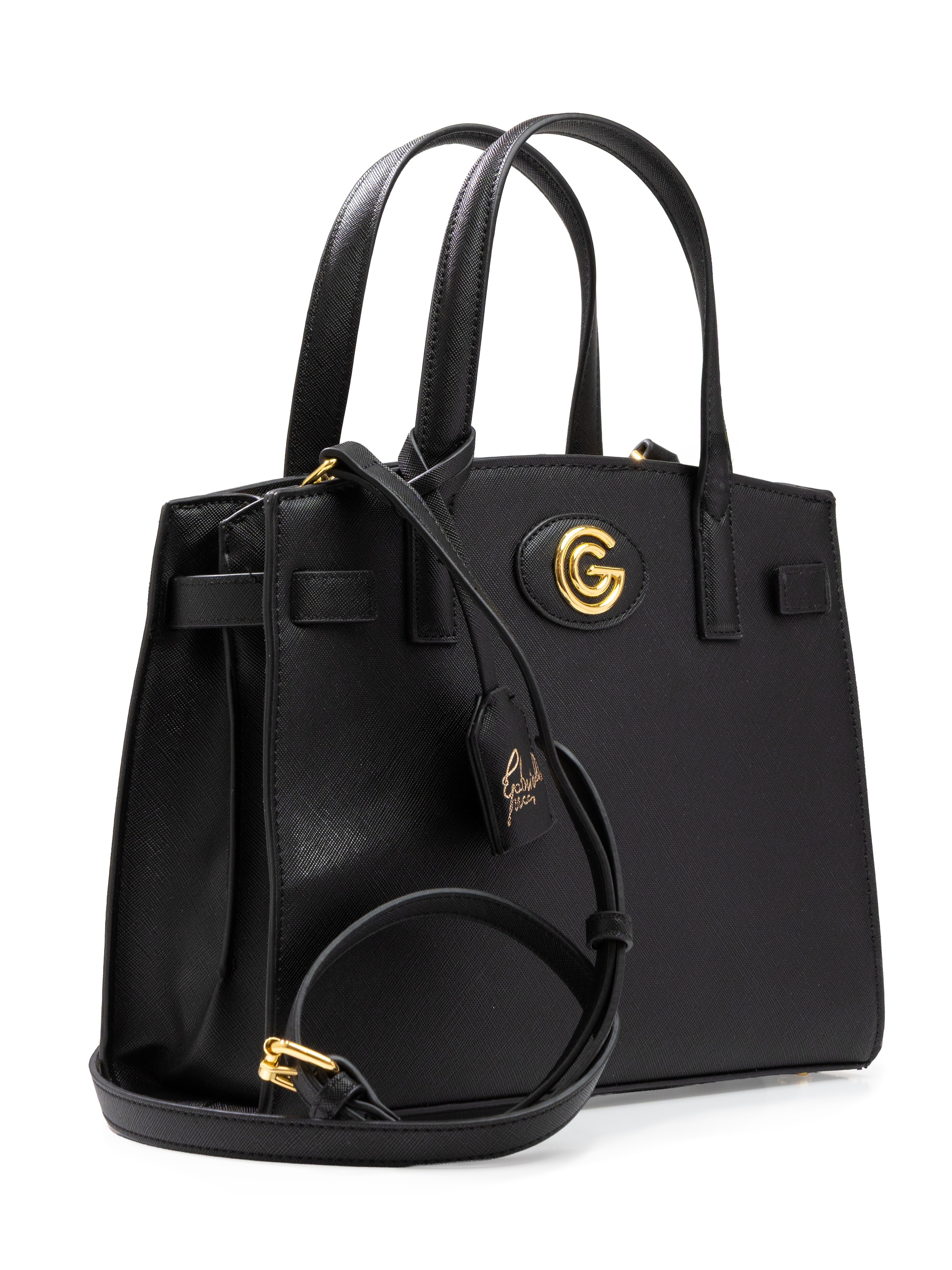 GABRIELLA G By Gabriella Gucci Handtasche "VALENTINA" Damen Henkeltasche, Schultertasche, Umhängetasche mit Logoapplikation