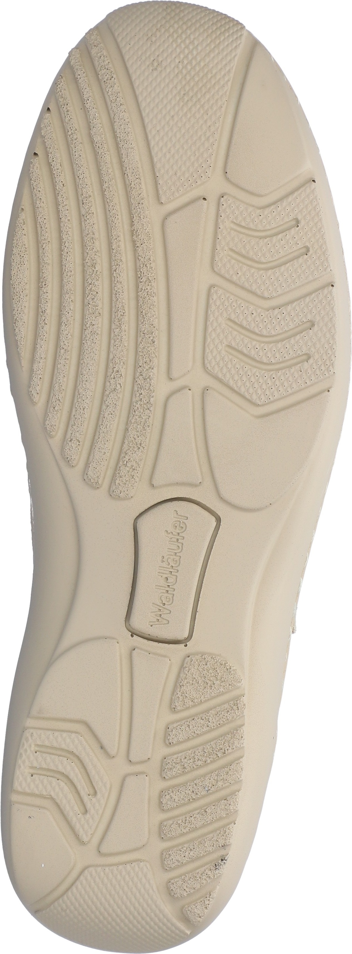 Klettschuh WALDLÄUFER "KYA", Herren, Gr. 8,5 (42,5), creme, Nappaleder, unifarben, Basic, Schuhe Klettschuh, Bequemschuh, Halbschuh mit Klettverschluss, in Komfortweite K 2