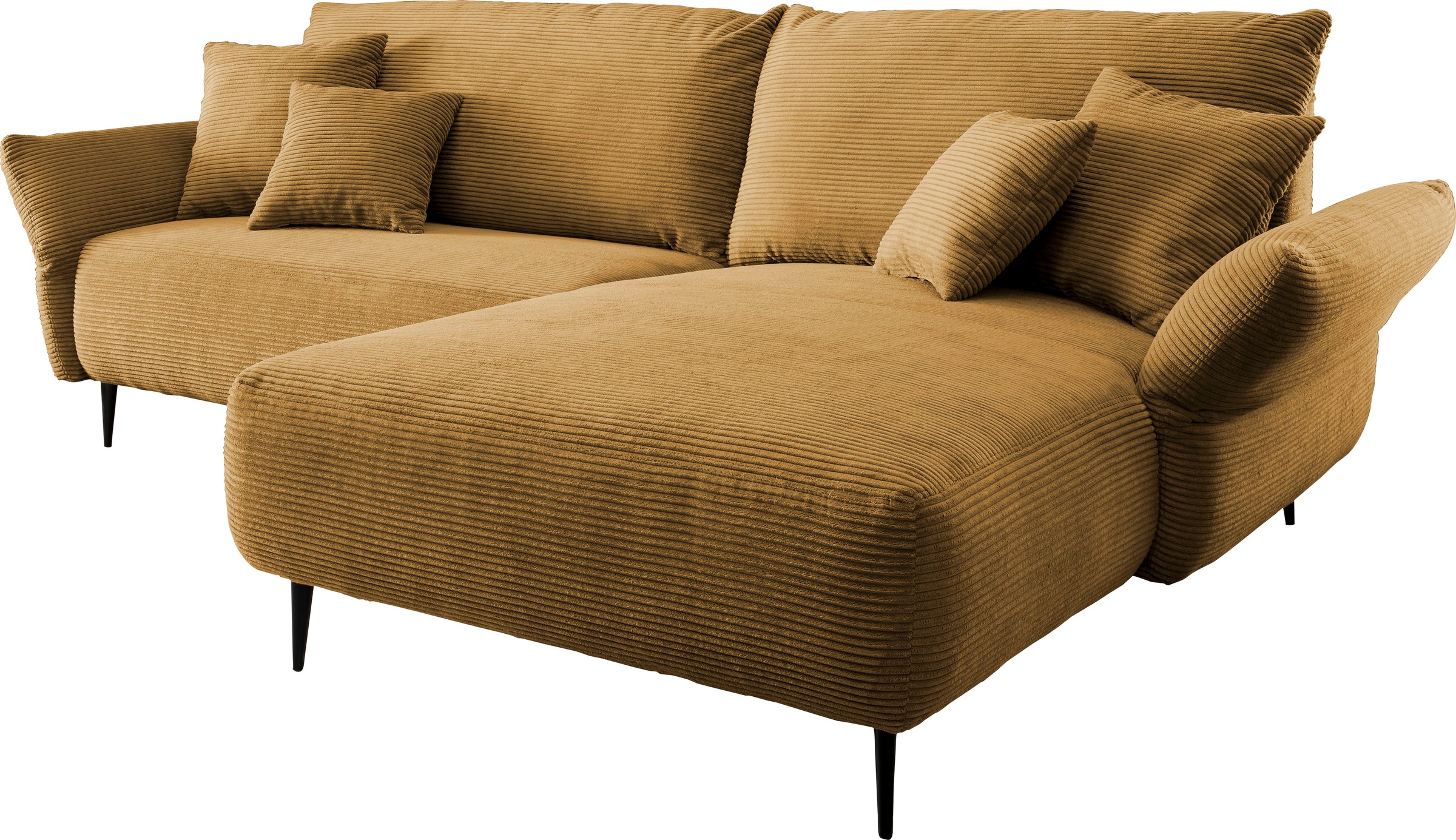 INOSIGN Ecksofa »Amarena L-Form«, inklusive Armlehnenverstellfunktion, 4x Zierkissen gratis