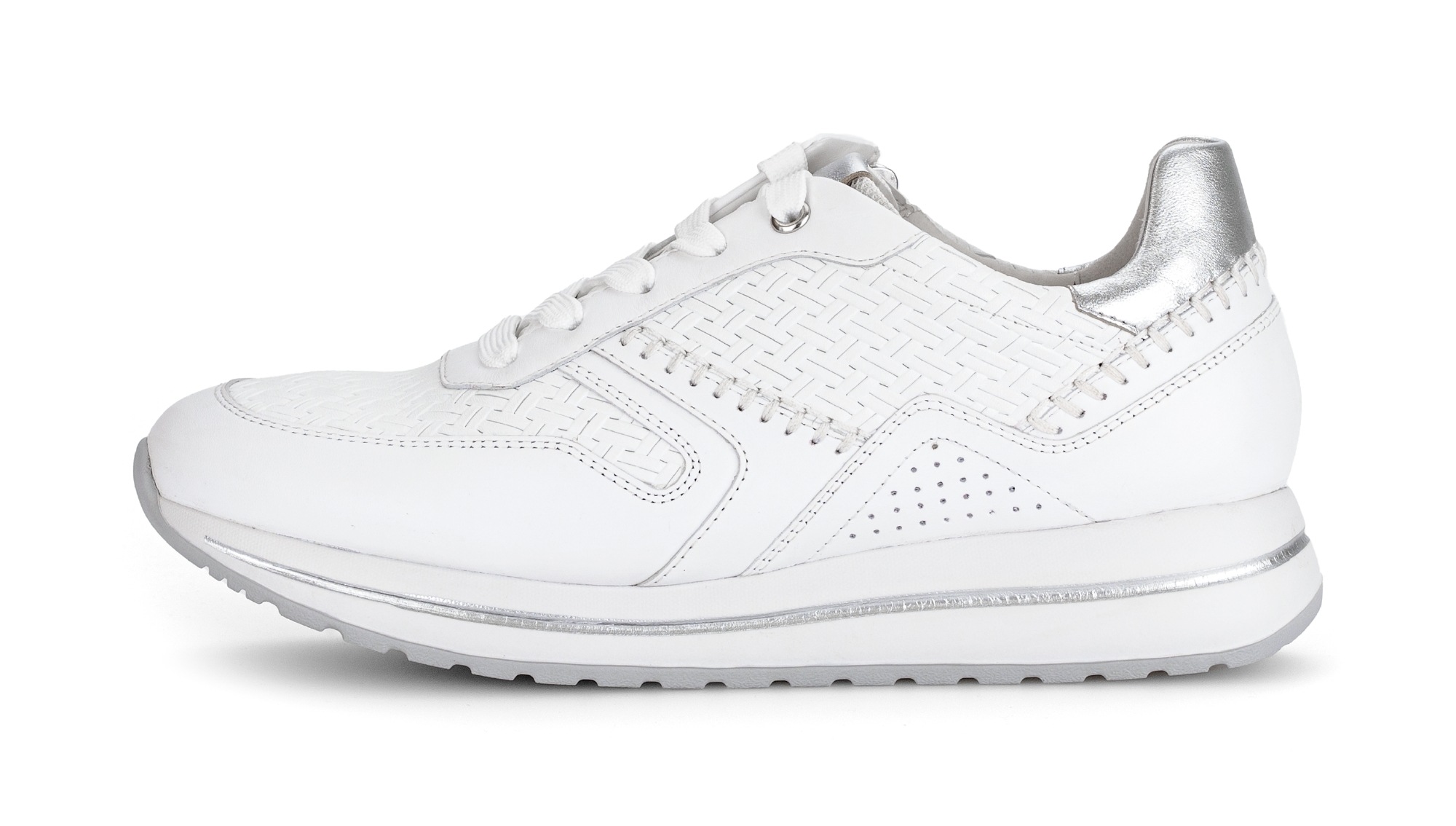 Thumbnail - Gabor Keilsneaker "DAVOS", Freizeitschuh, Halbschuh, Schnürschh mit Flechtmuster, H-Weite