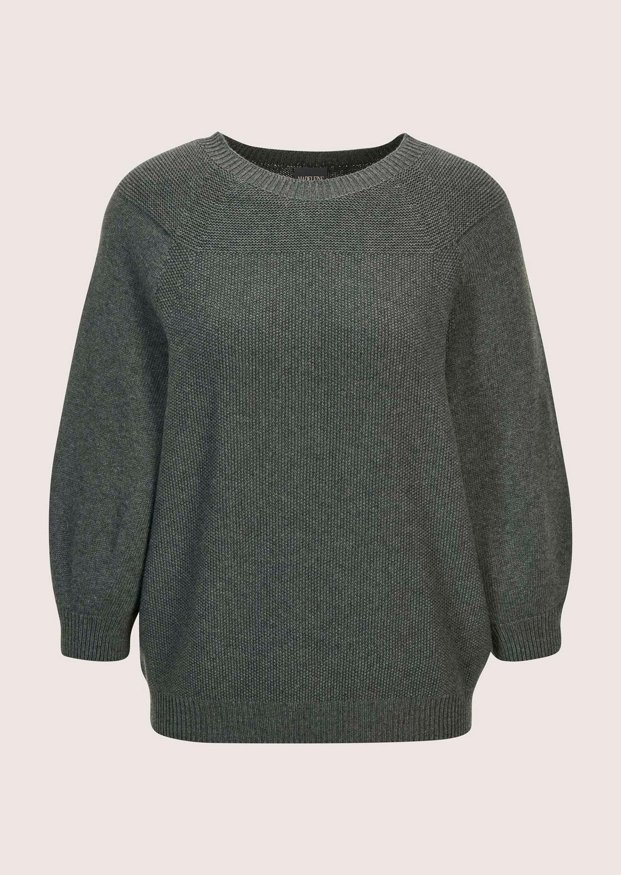 MADELEINE Longpullover "Strickpullover Zeitloser Baumwollpullover mit Perlf günstig online kaufen