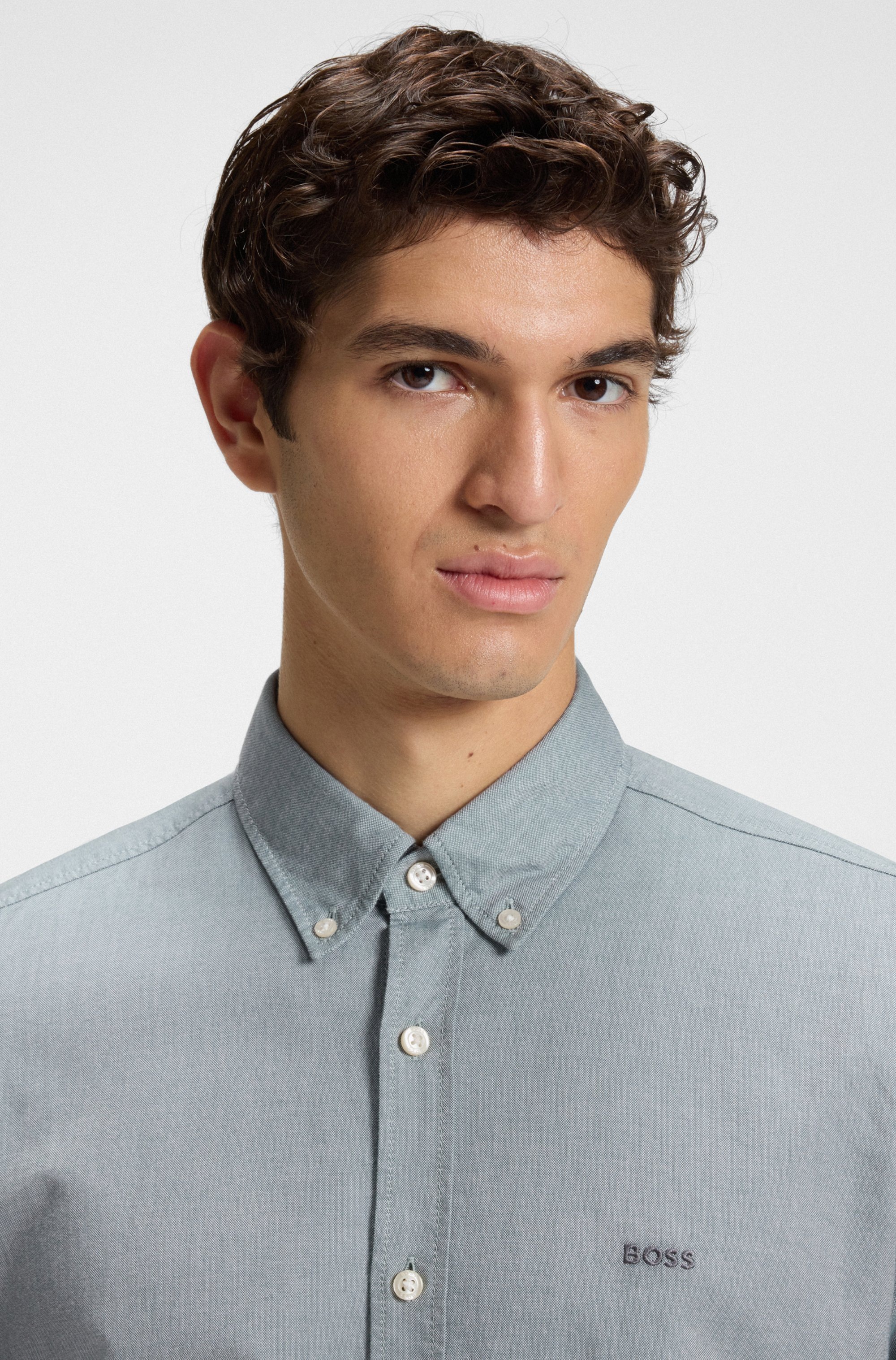 BOSS ORANGE Businesshemd "Rickert", mit Button-down-Kragen günstig online kaufen