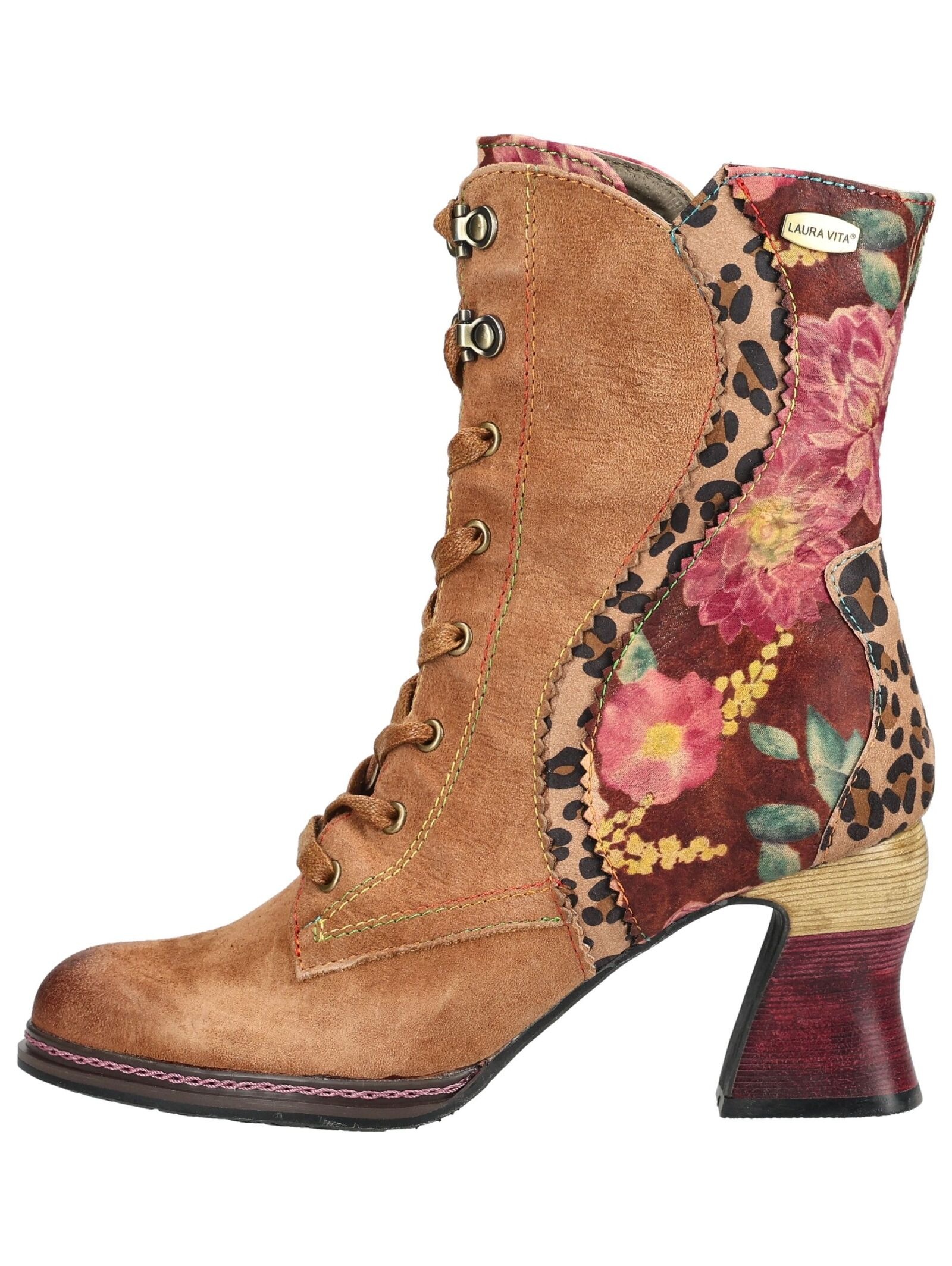 LAURA VITA Schnürstiefelette »LAURA VITA Stiefelette Leder/Textil«