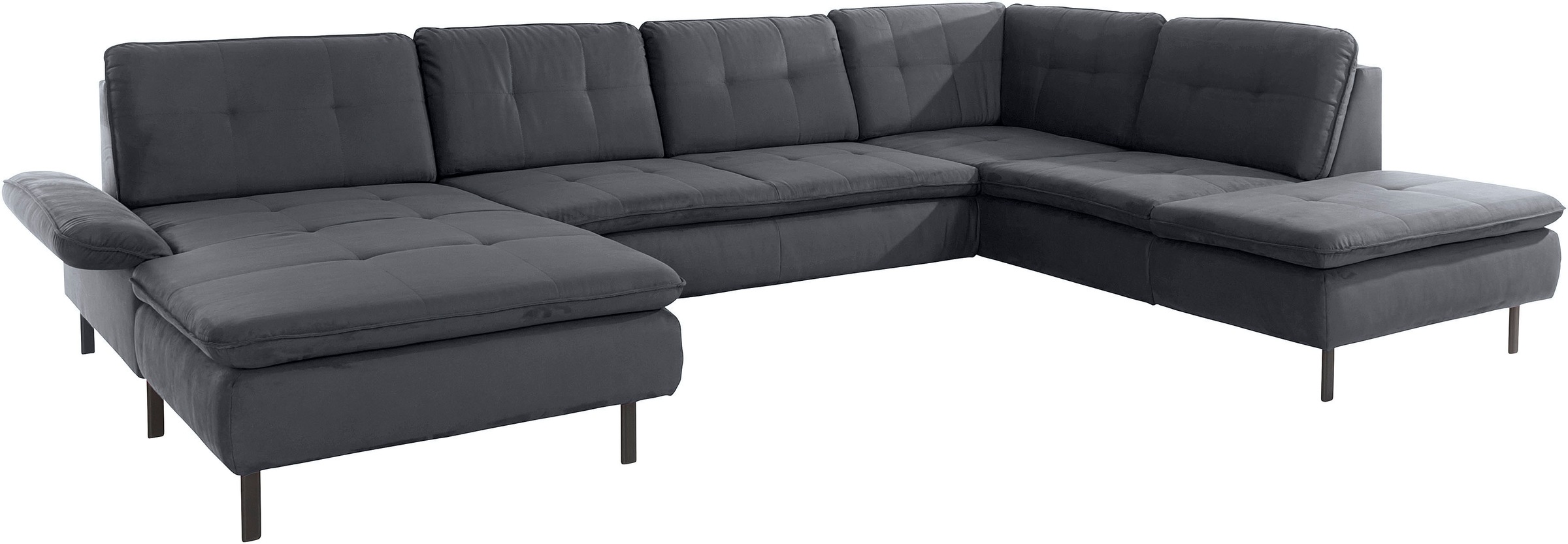 INOSIGN Wohnlandschaft »Birkholm U-Form«, Armlehnverstellung, auch in Easy Clean Bezug - mit Wasser zu reinigen