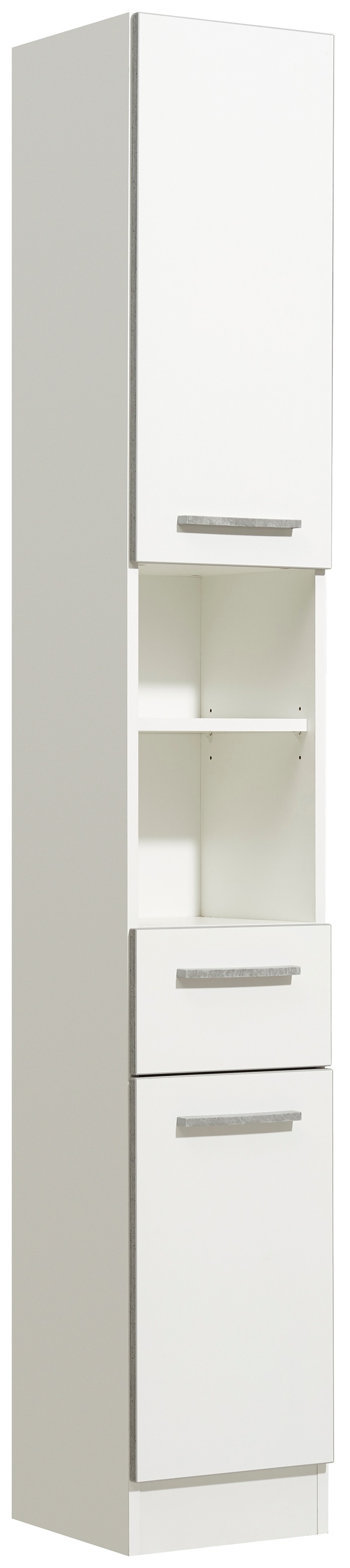 Saphir Badmöbel-Set »Quickset 953 3-teilig, Waschbeckenunterschrank und LED-Spiegelschrank«, (Set), in Weiß Glanz, Badmöbel inkl. Türdämpfer, ohne Waschbecken, 7 Türen