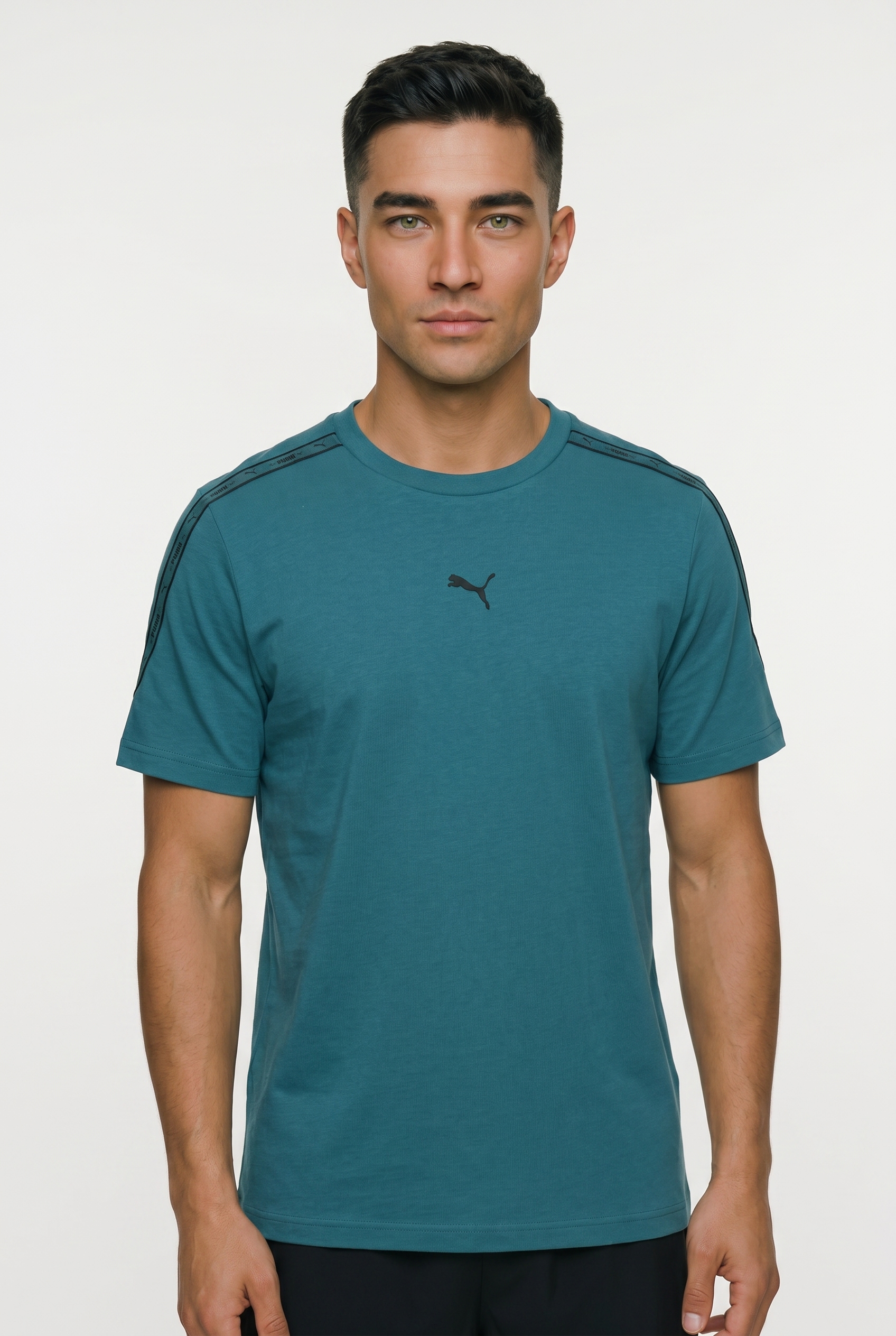 PUMA T-Shirt "ESS TAPE TEE" Regular Fit, Kurzarm, für sportlichen Look, aus Baumwolle