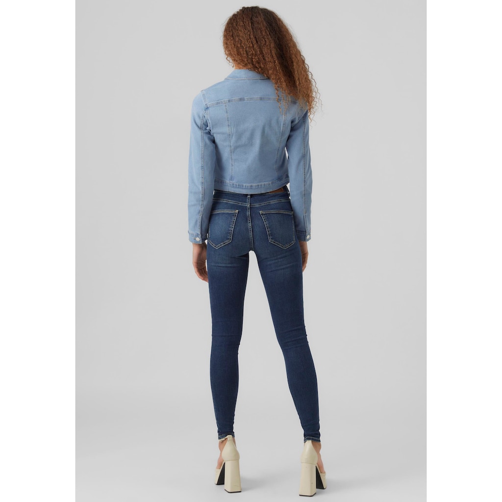 Vero Moda Jeansjacke »VMLUNA LS SLIM DNM JACKET MIX GA NOOS«