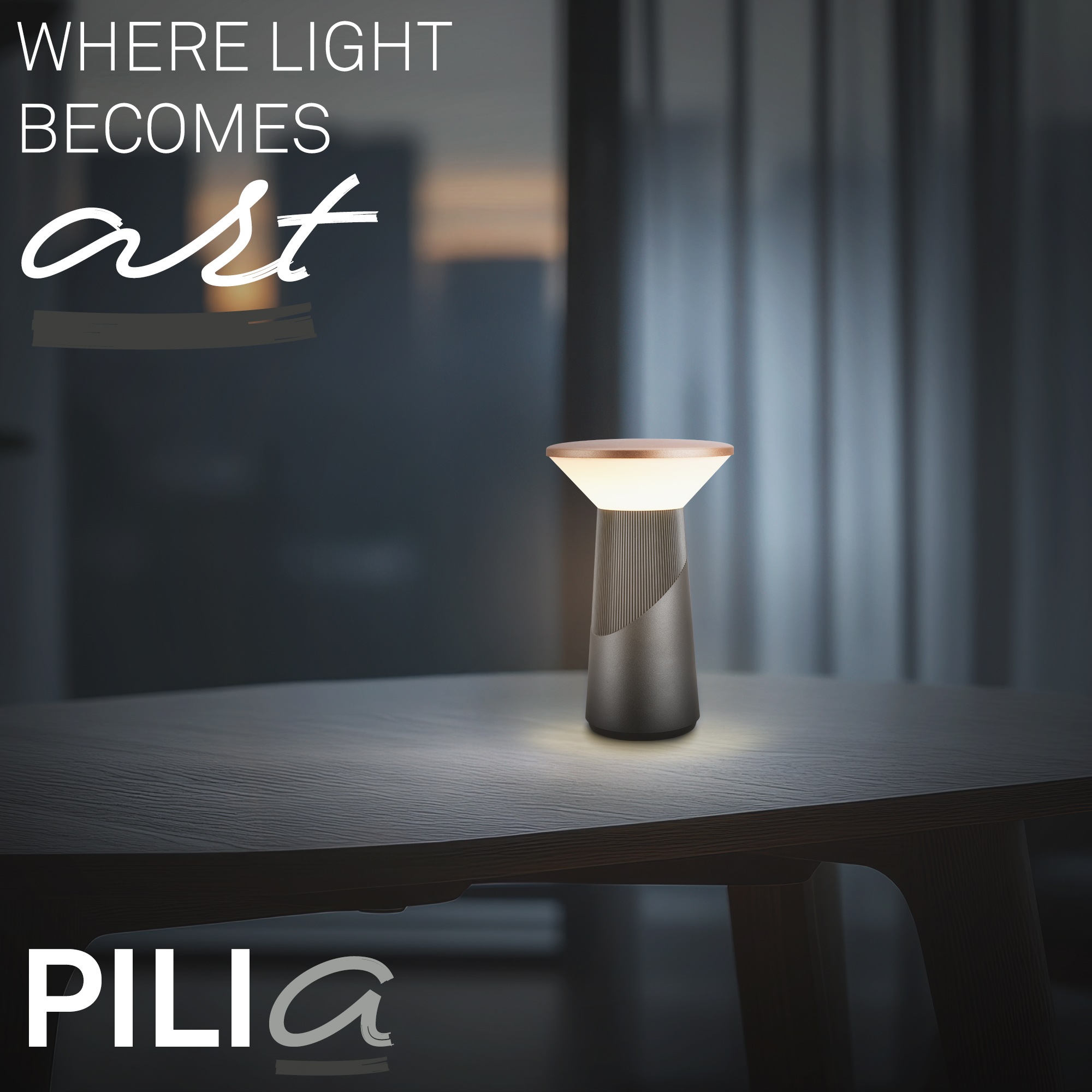 Briloner Leuchten LED Tischleuchte »PILIA« LED-Board 1 Stk. Warmweiß 15x24 cm, Akku tauschbar, Indoor/Outdoor, Wohnzimmer, Balkon