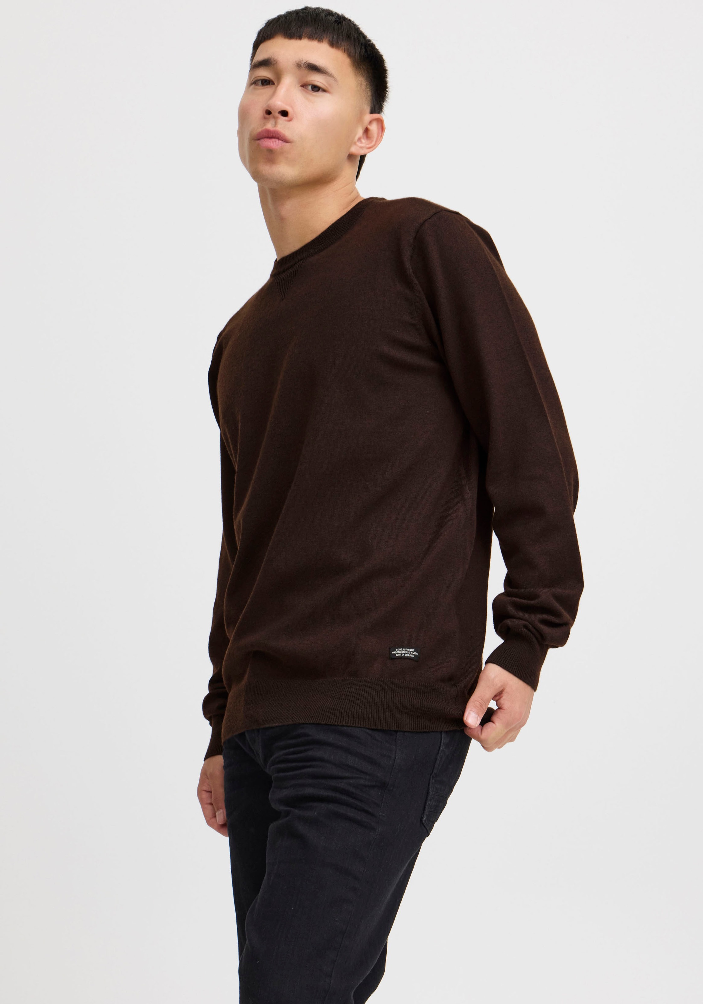 Blend Rundhalspullover "Pullover" Kunstfaser günstig online kaufen