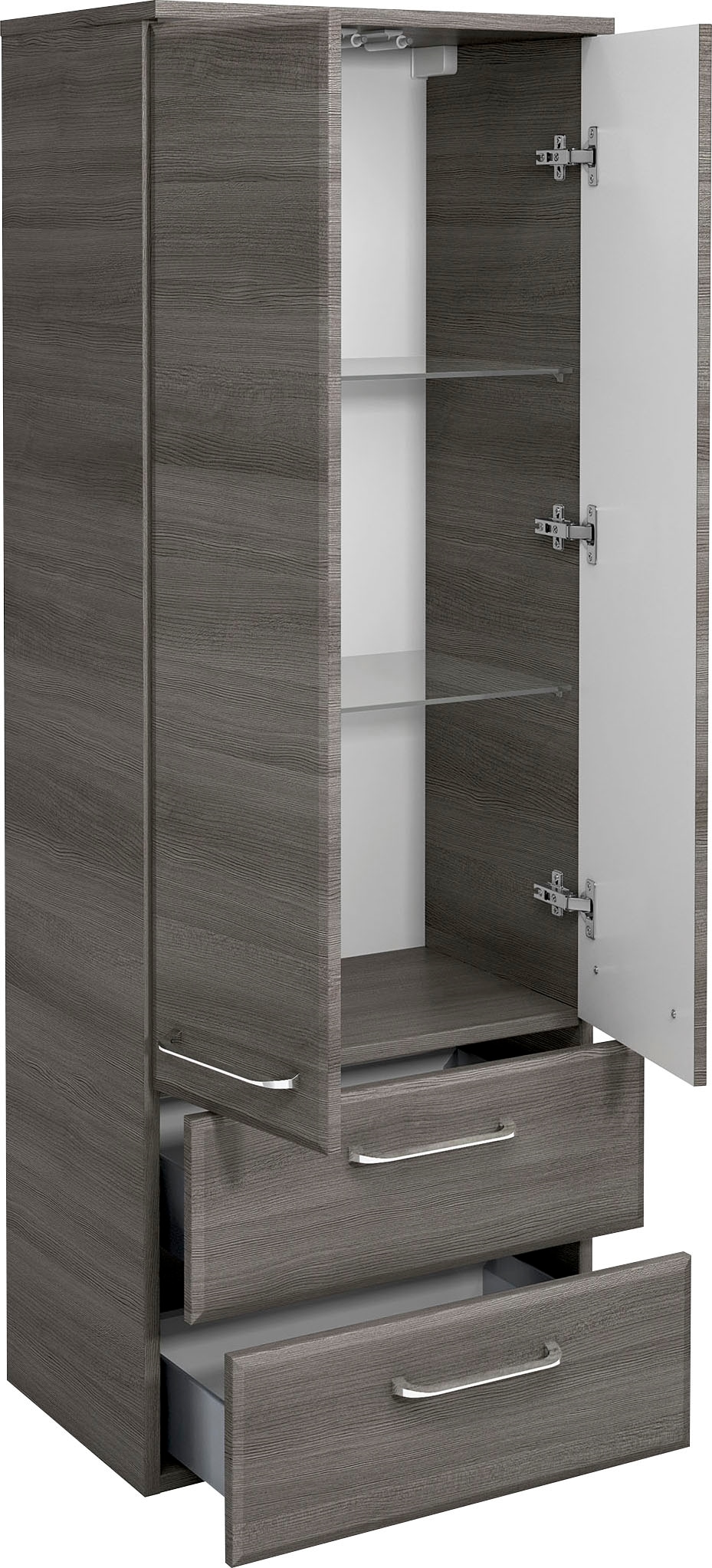 Saphir Midischrank "Quickset Badschrank 50 cm breit, 2 Türen, 2 Schubladen, günstig online kaufen